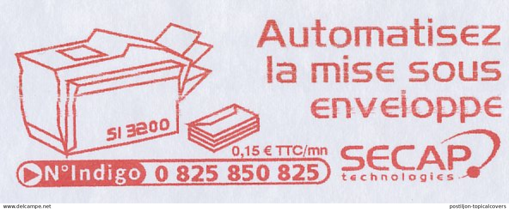 Meter Cover France 2003 Envelope Sealing Machine - Secap - Non Classés