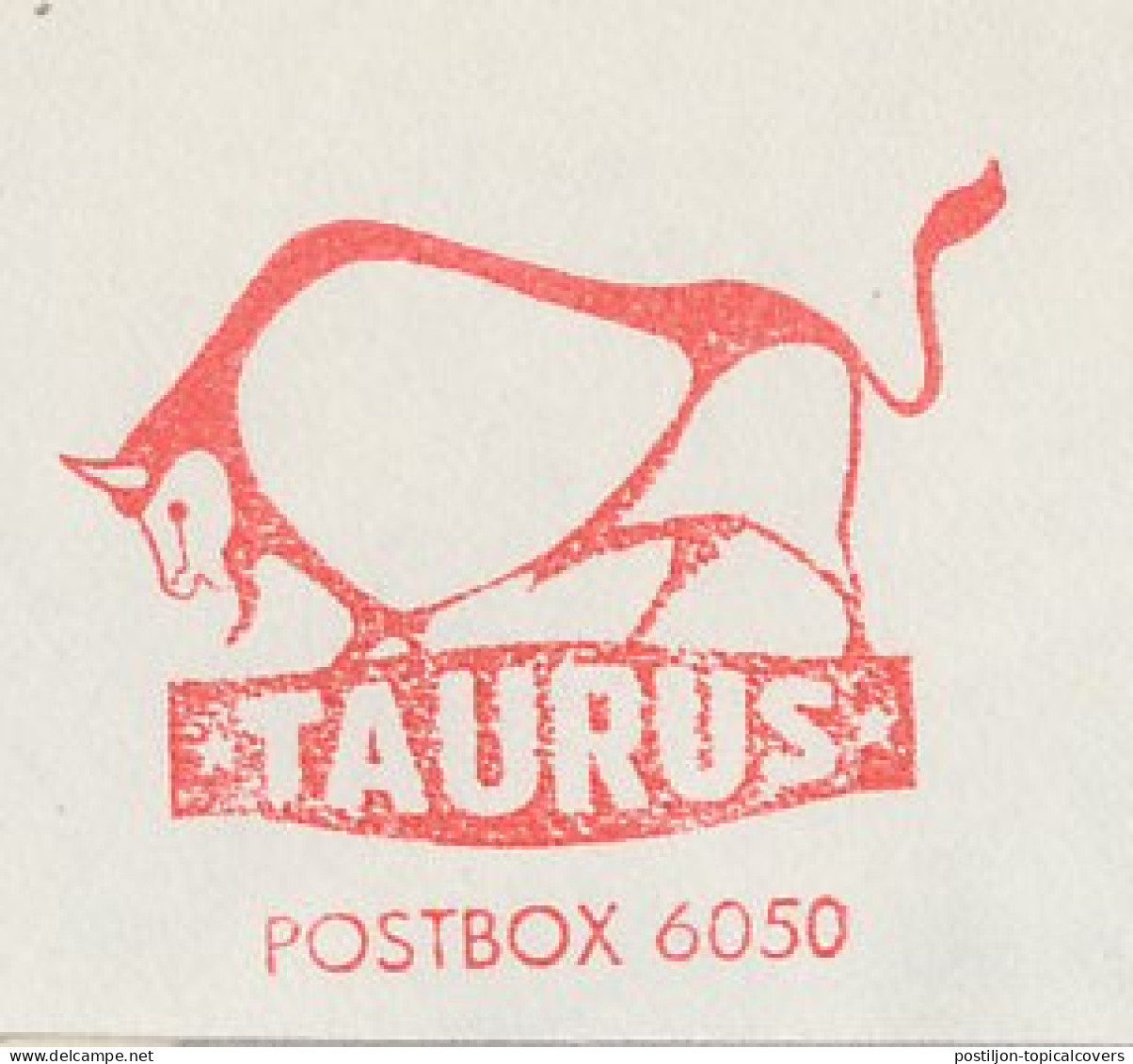 Meter Cover Netherlands 1962 Taurus - Zodiac - Bull - Astronomie