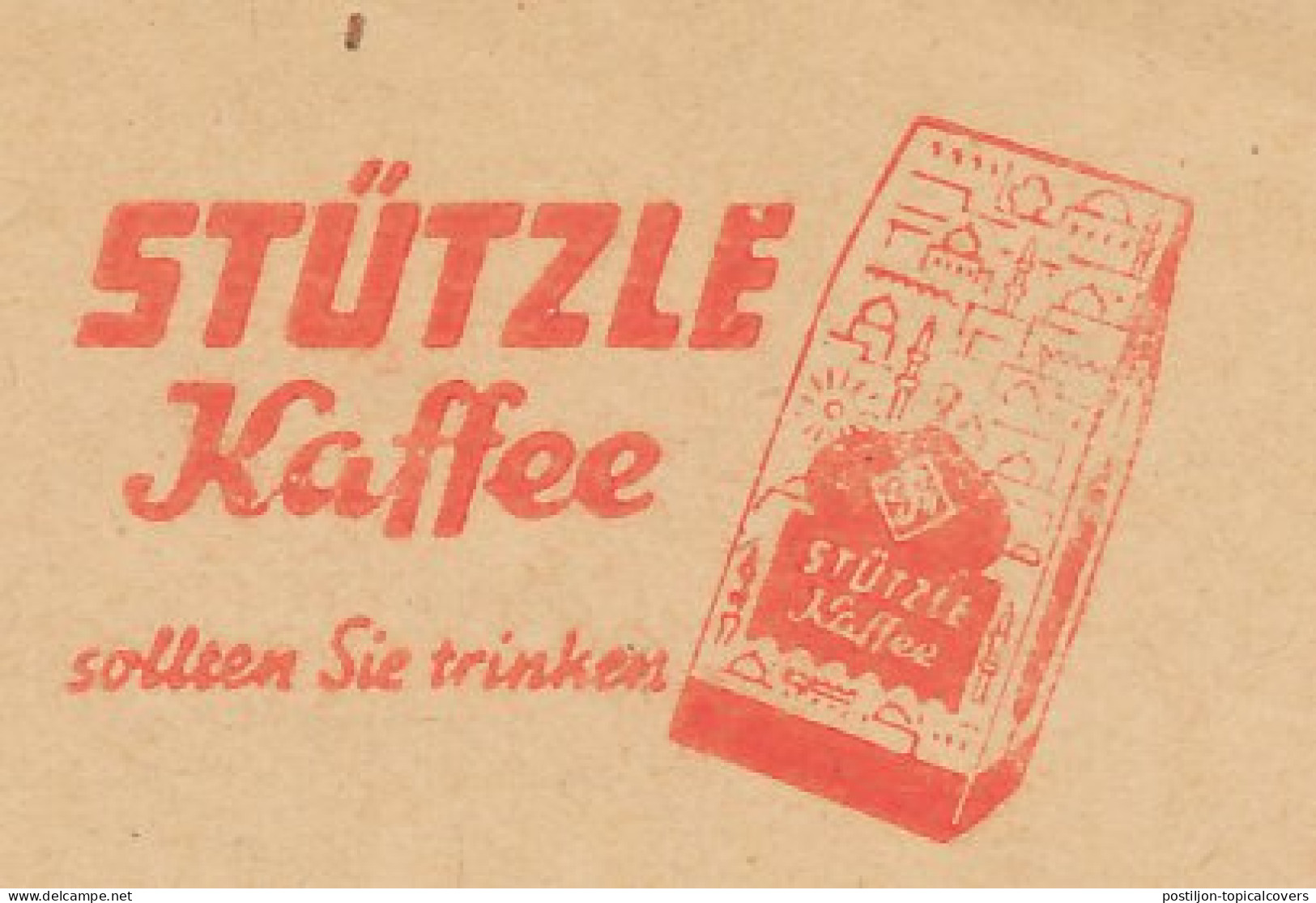 Meter Cut Germany 1961 Coffee - Stutzle - Sonstige & Ohne Zuordnung