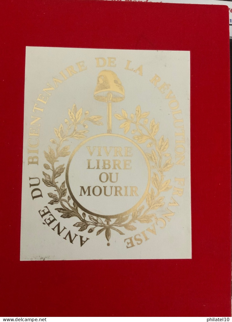 LIVRE PHILATELIQUE ANNÉE DU BICENTAIRE DE LA RÉVOLUTION FRANÇAISE NUMÉROTÉ - Unused Stamps