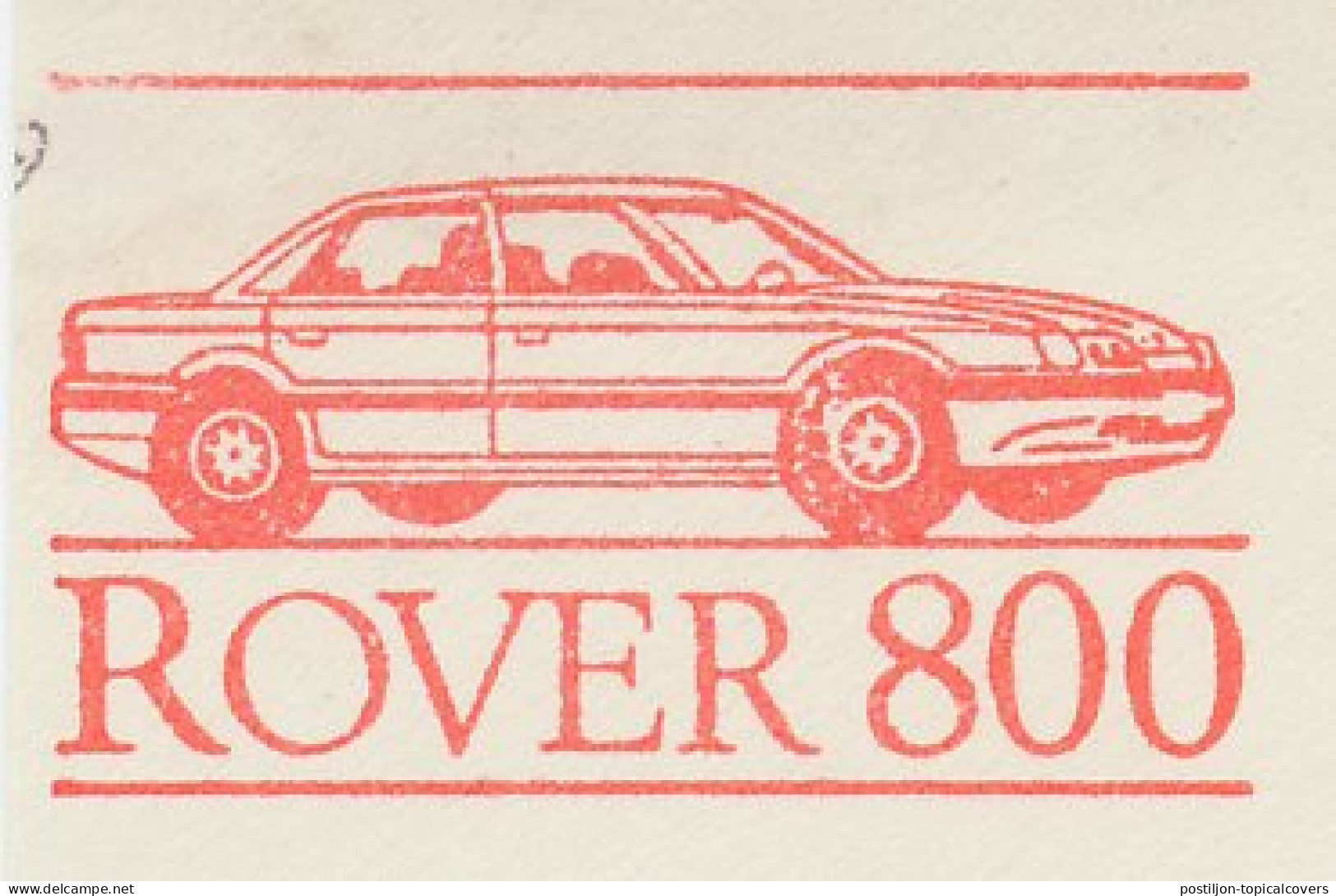 Meter Cut Netherlands 1990 Car - Rover 800 - Coches
