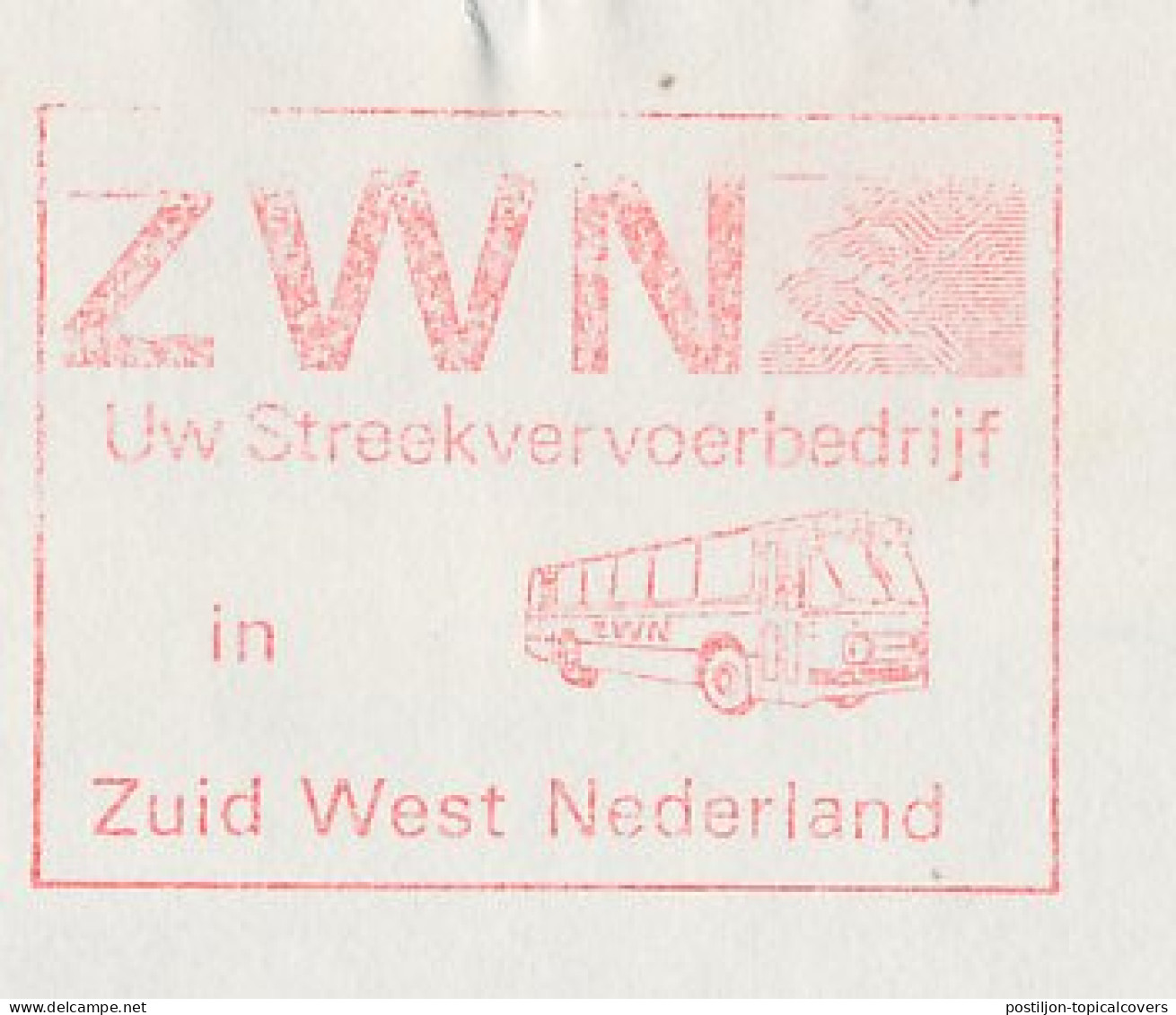 Meter Cover Netherlands 1987 Bus - ZWN - Zierikzee - Bus