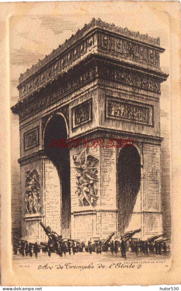 CPA PARIS - L'ARC DE TRIOMPHE - Triumphbogen