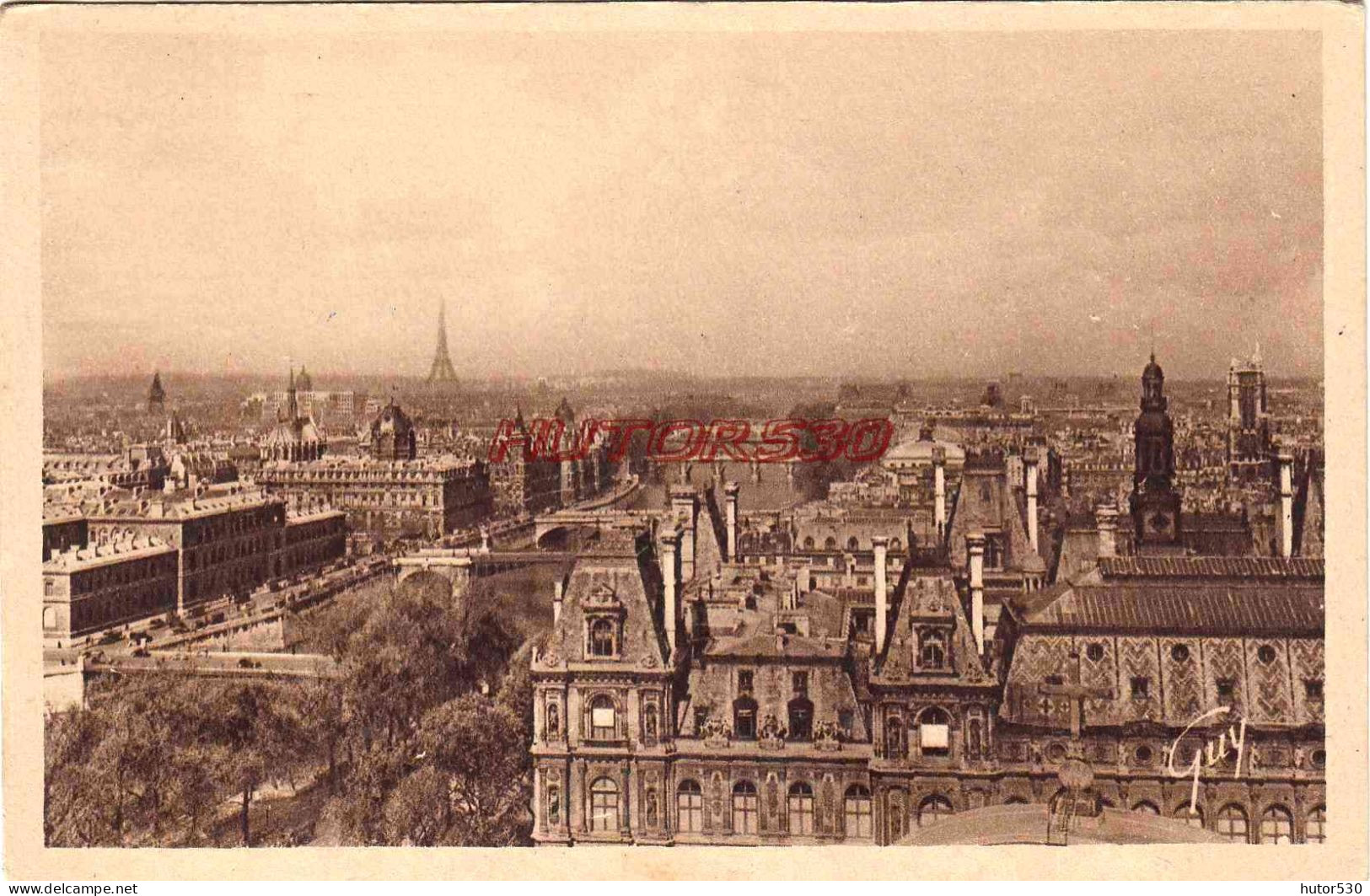 CPA PARIS - PANORAMA - Mehransichten, Panoramakarten