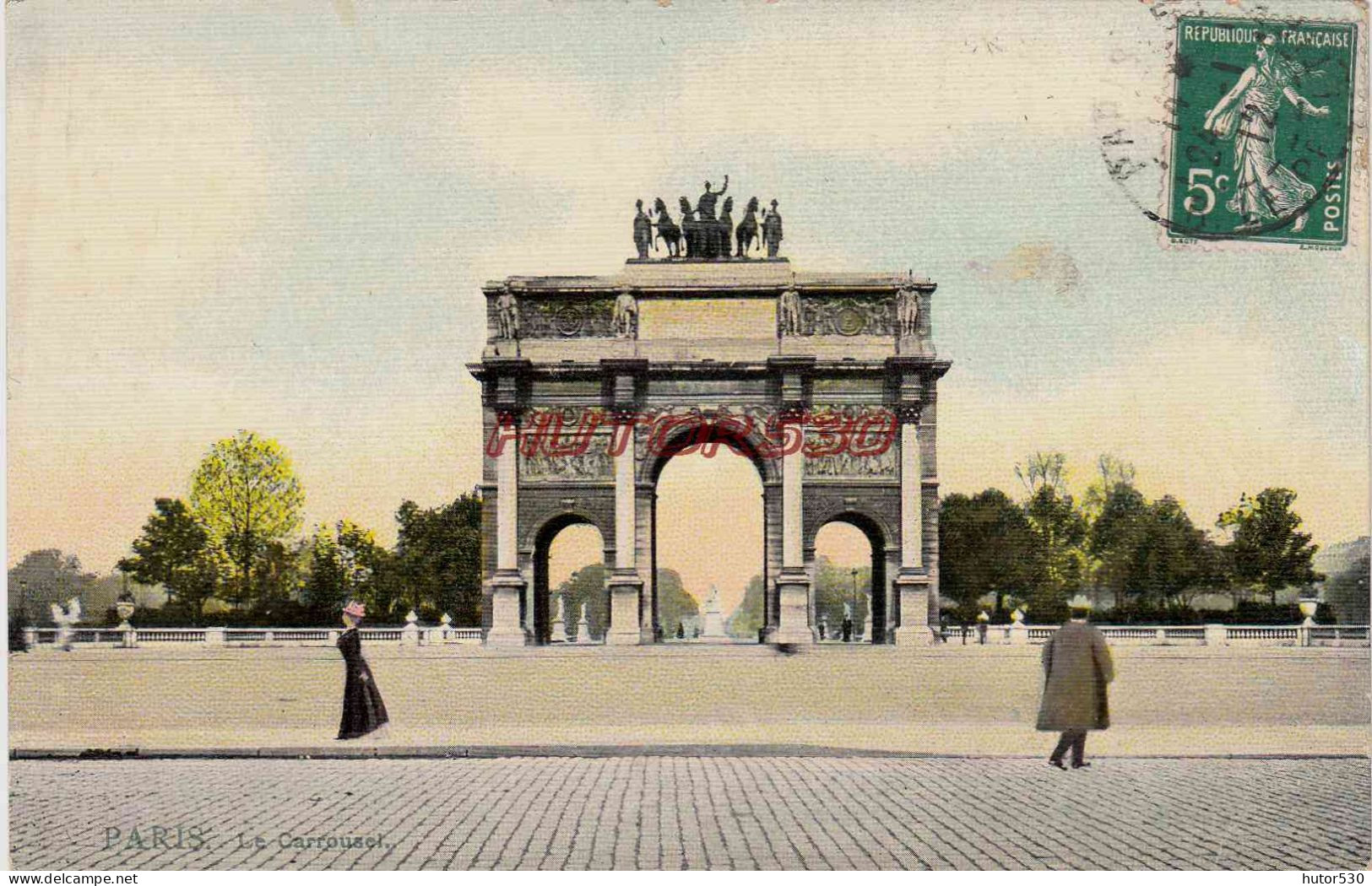 CPA PARIS - LE CARROUSSEL - Arc De Triomphe