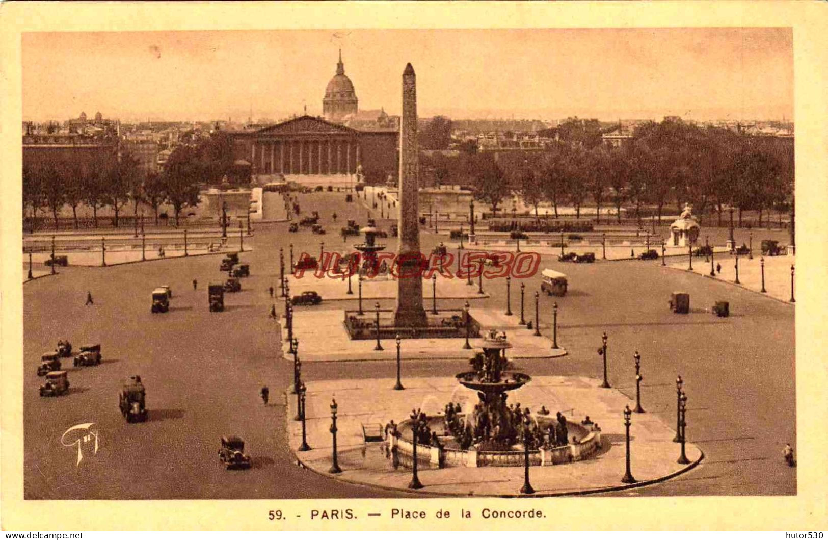 CPA PARIS - PLACE DE LA CONCORDE - Places, Squares