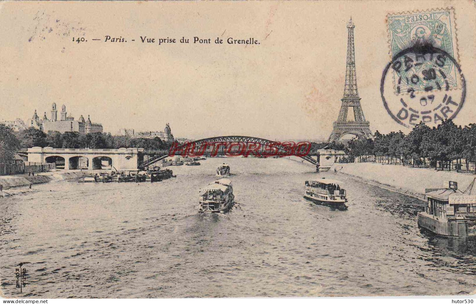 CPA PARIS - VUE DE LA SEINE - La Seine Et Ses Bords