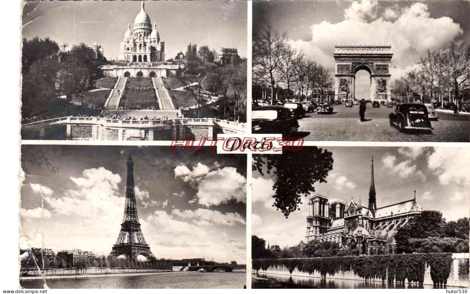 CPSM PARIS - MULTIVUES - Mehransichten, Panoramakarten