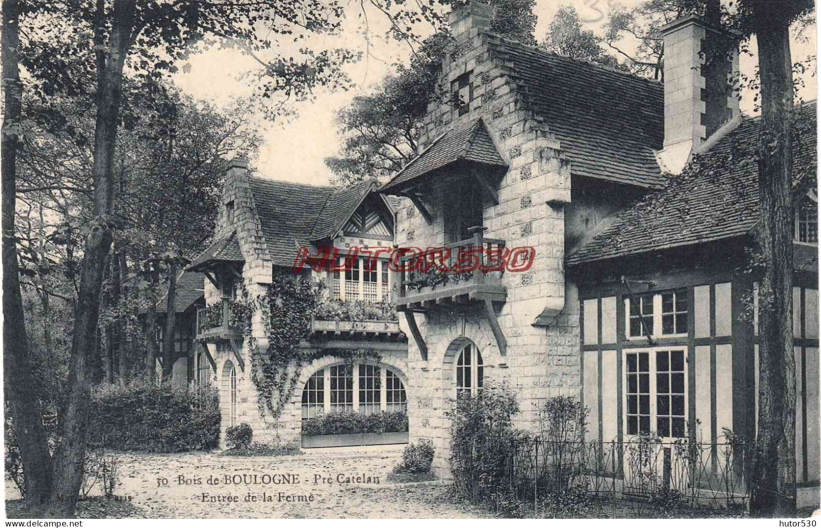 CPA PARIS - BOIS DE BOULOGNE - PRE CATELAN - LA FERME - Parcs, Jardins