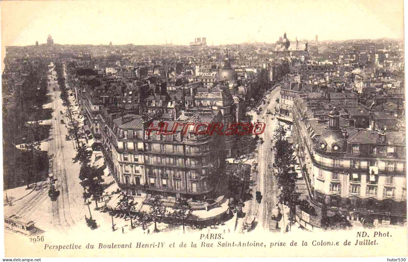 CPA PARIS - PERSPECTIVE - Mehransichten, Panoramakarten