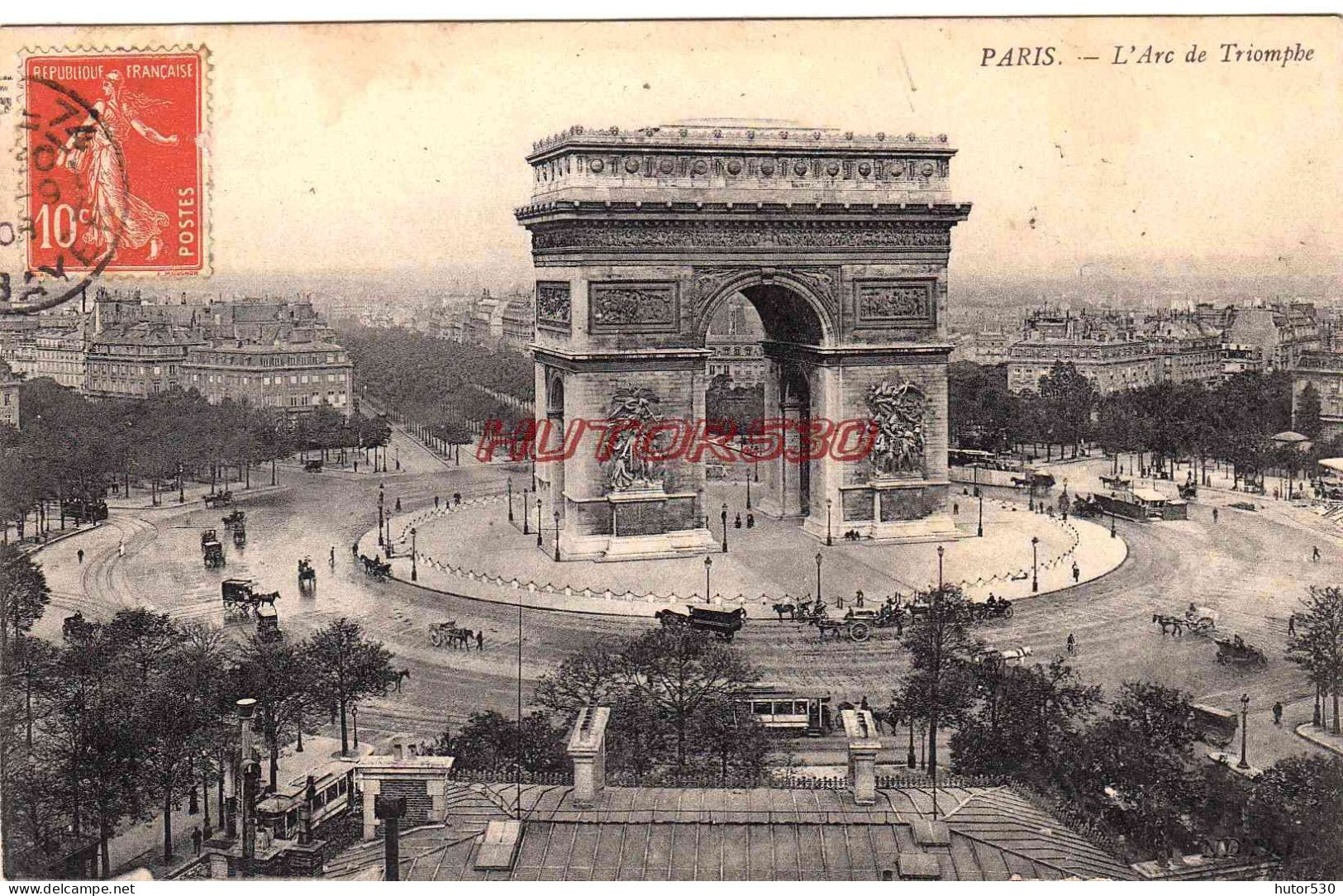 CPA PARIS - ARC DE TRIOMPHE - Triumphbogen