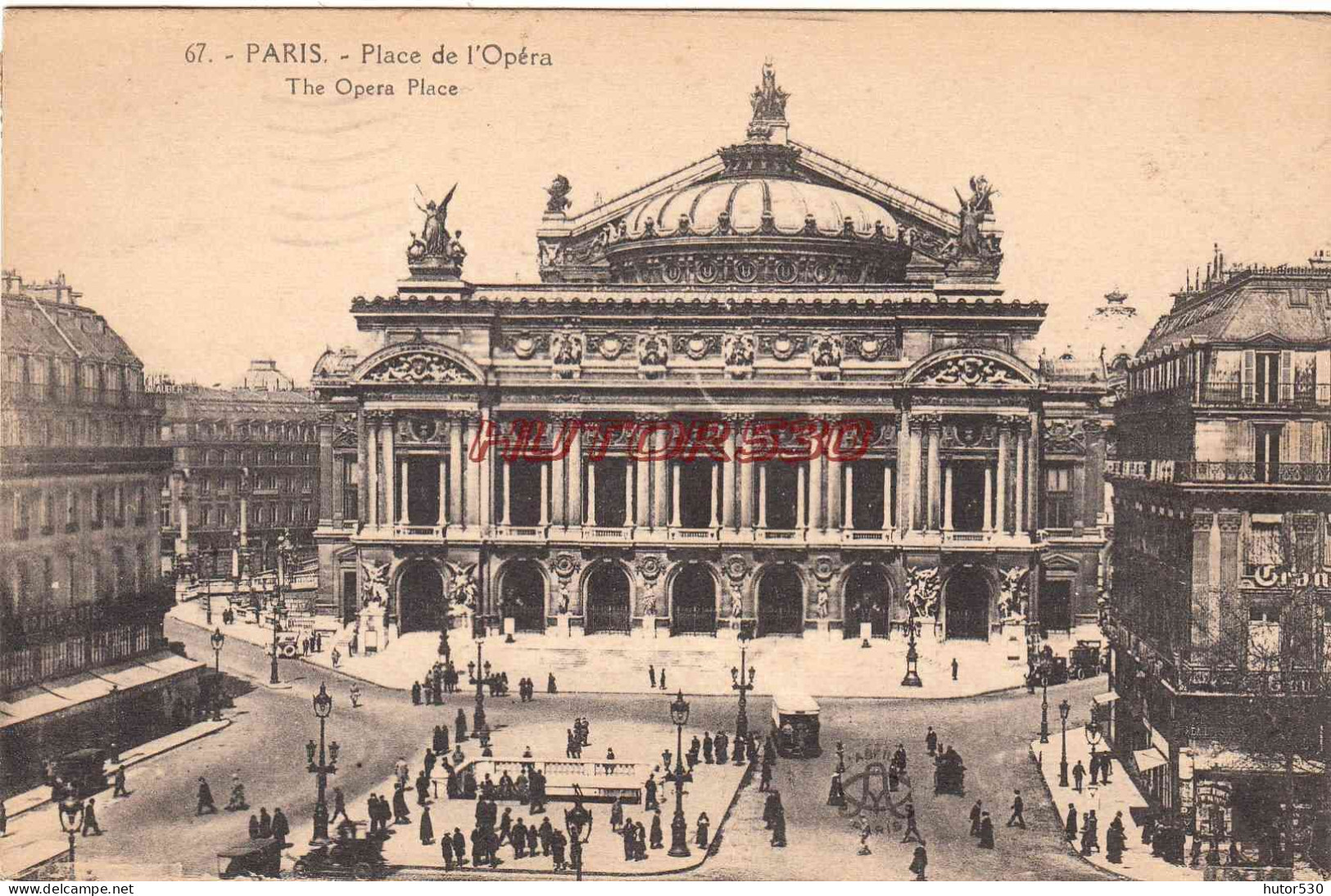 CPA PARIS - PLACE DE L'OPERA - Piazze