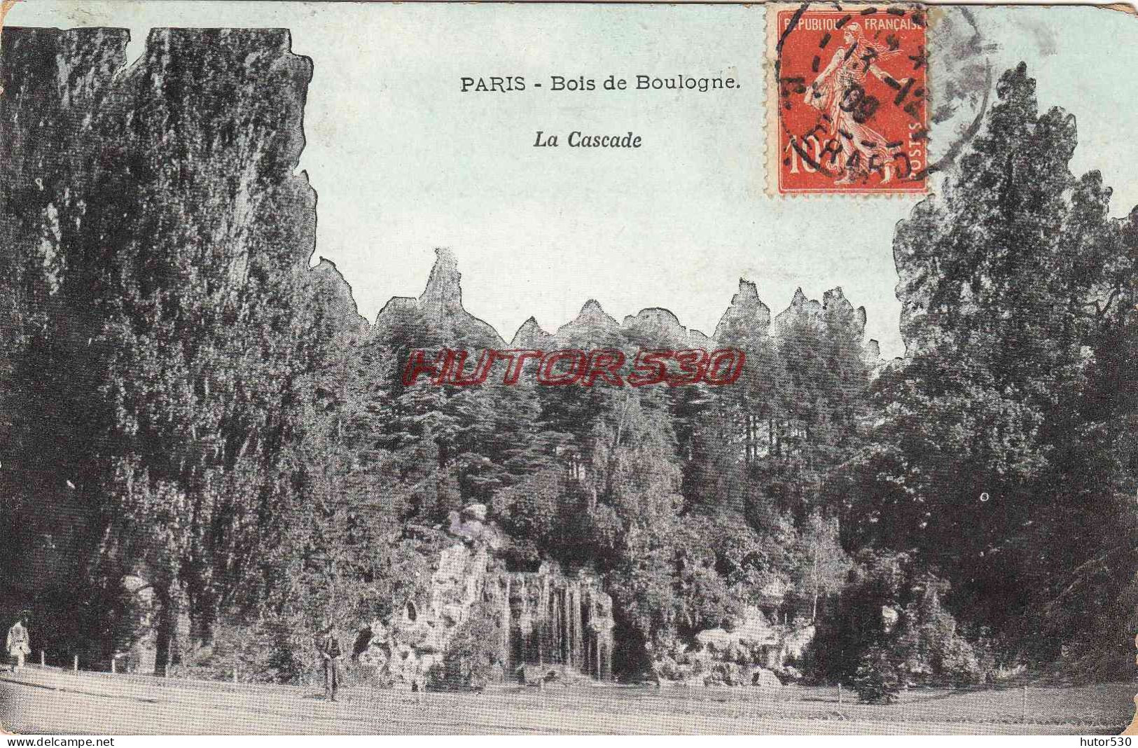 CPA PARIS - BOIS DE BOULOGNE - LA CASCADE - Parcs, Jardins