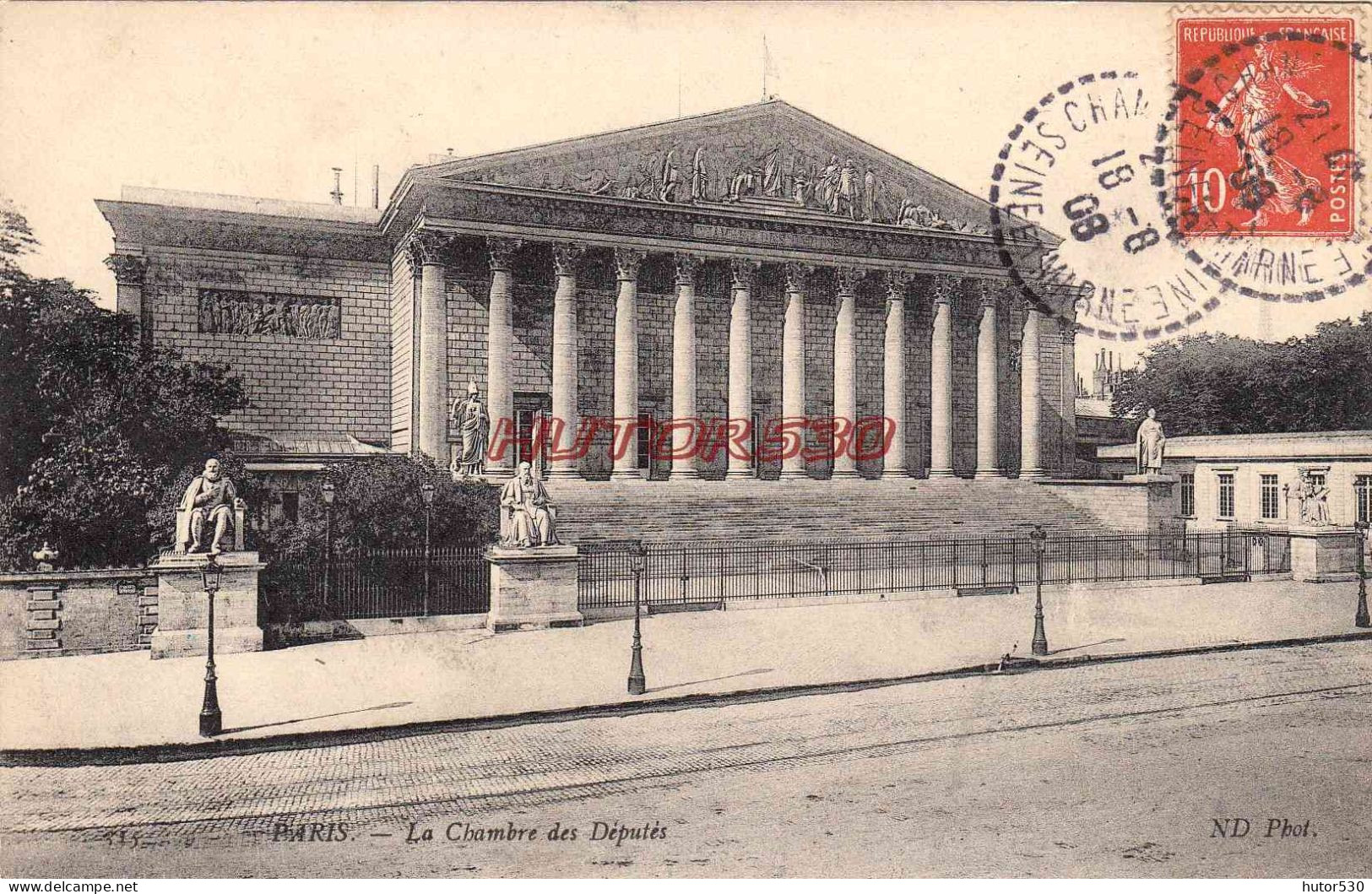 CPA PARIS - LA CHAMBRE DES DEPUTES - Autres Monuments, édifices