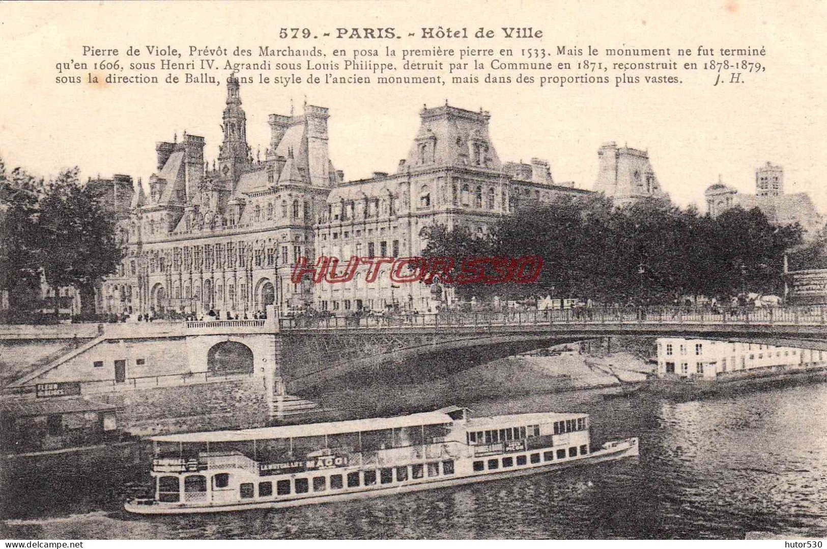 CPA PARIS - HOTEL DE VILLE - Sonstige Sehenswürdigkeiten