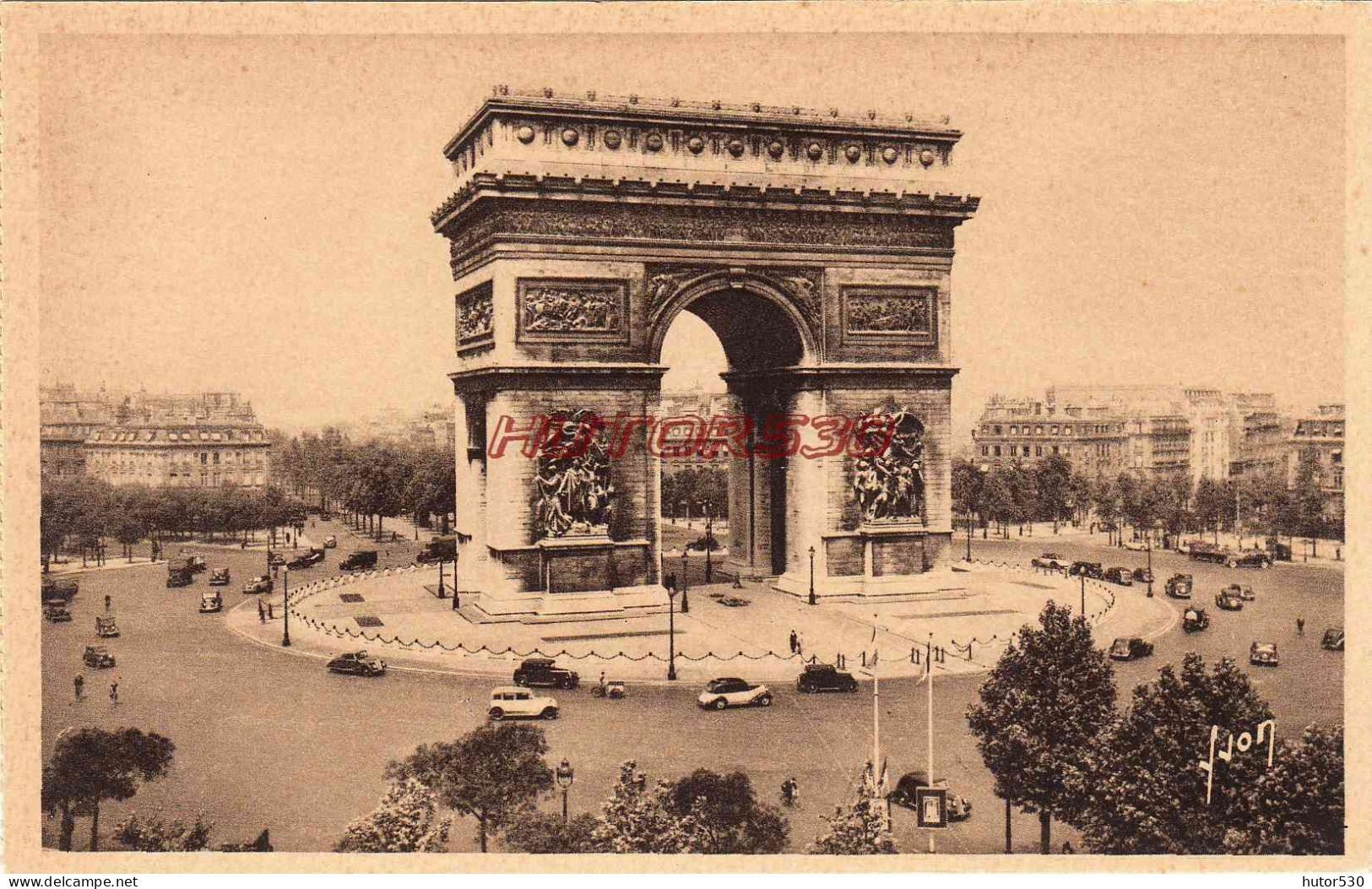 CPA PARIS - L'ARC DE TRIOMPHE - Arc De Triomphe