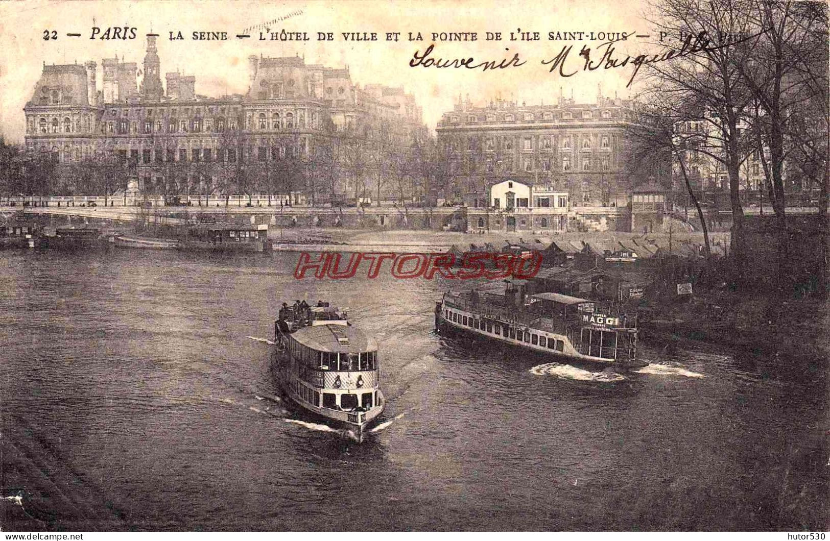 CPA PARIS - LA SEINE - La Seine Et Ses Bords