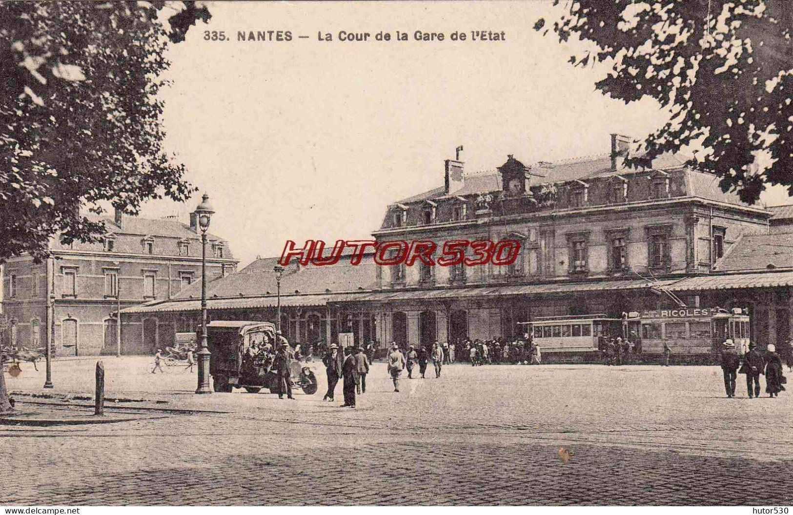 CPA NANTES - LA COUR DE LA GARE DE L'ETAT - Nantes