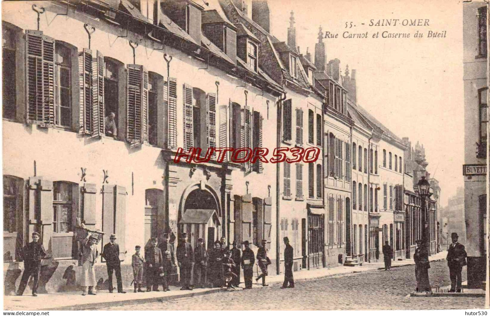 CPA SAINT OMER - CASERNE DU BUEIL RUE CARNOT - Saint Omer