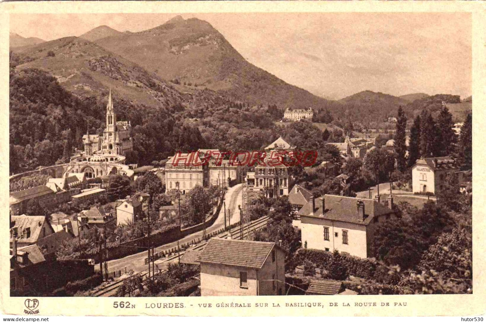 CPA LOURDES - VUE GENERALE - Lourdes