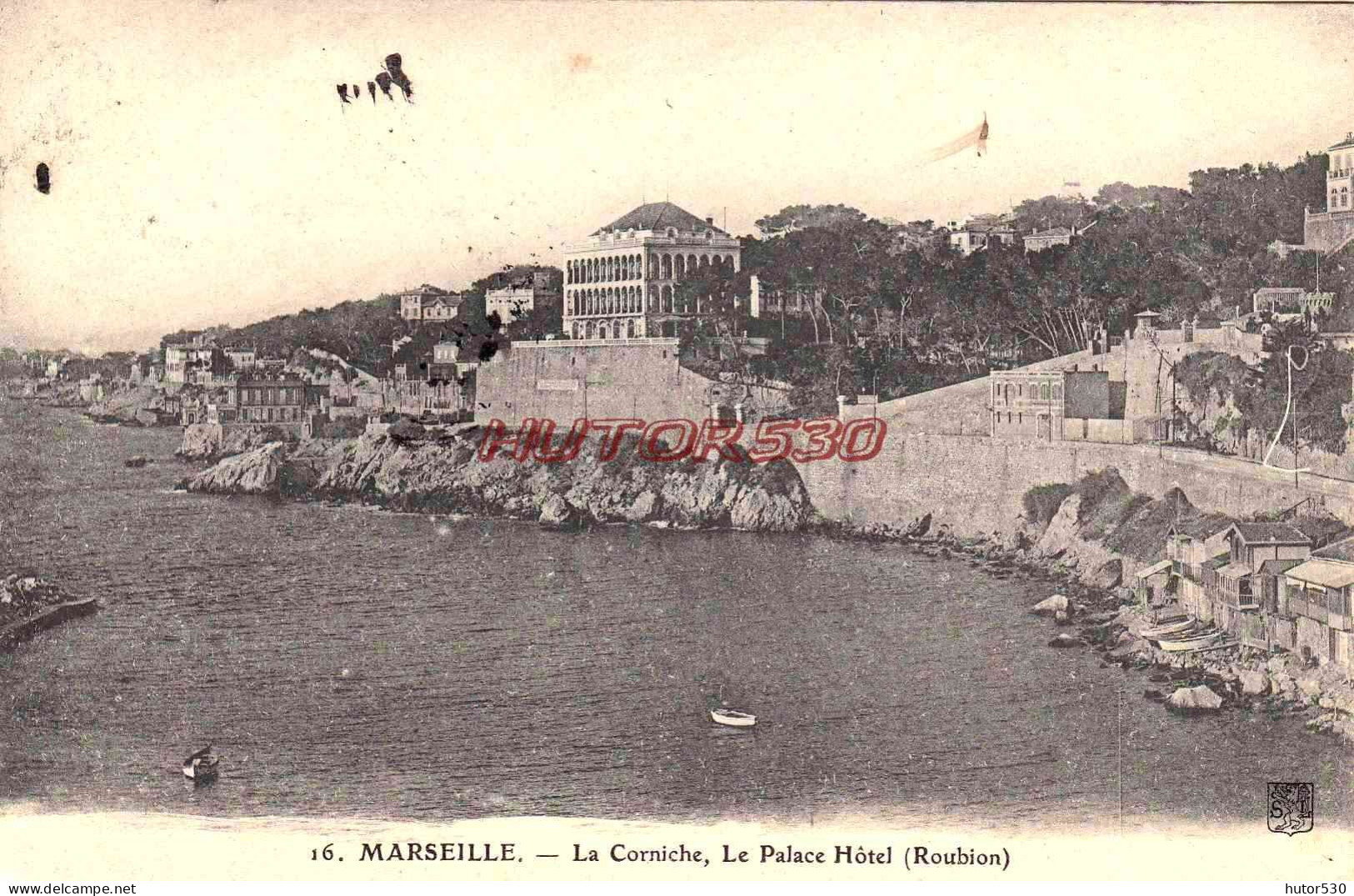 CPA MARSEILLE - LA CORNICHE - LE PALACE HOTEL - Endoume, Roucas, Corniche, Spiaggia