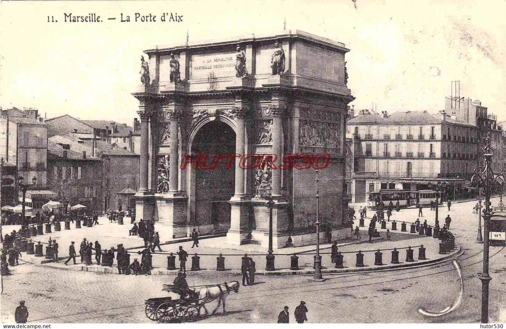 CPA MARSEILLE - LA PORTE D'AIX - Monumenti