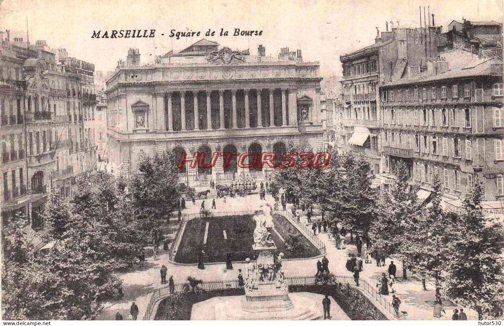 CPA MARSEILLE - SQUARE DE LA BOURSE - Canebière, Stadscentrum