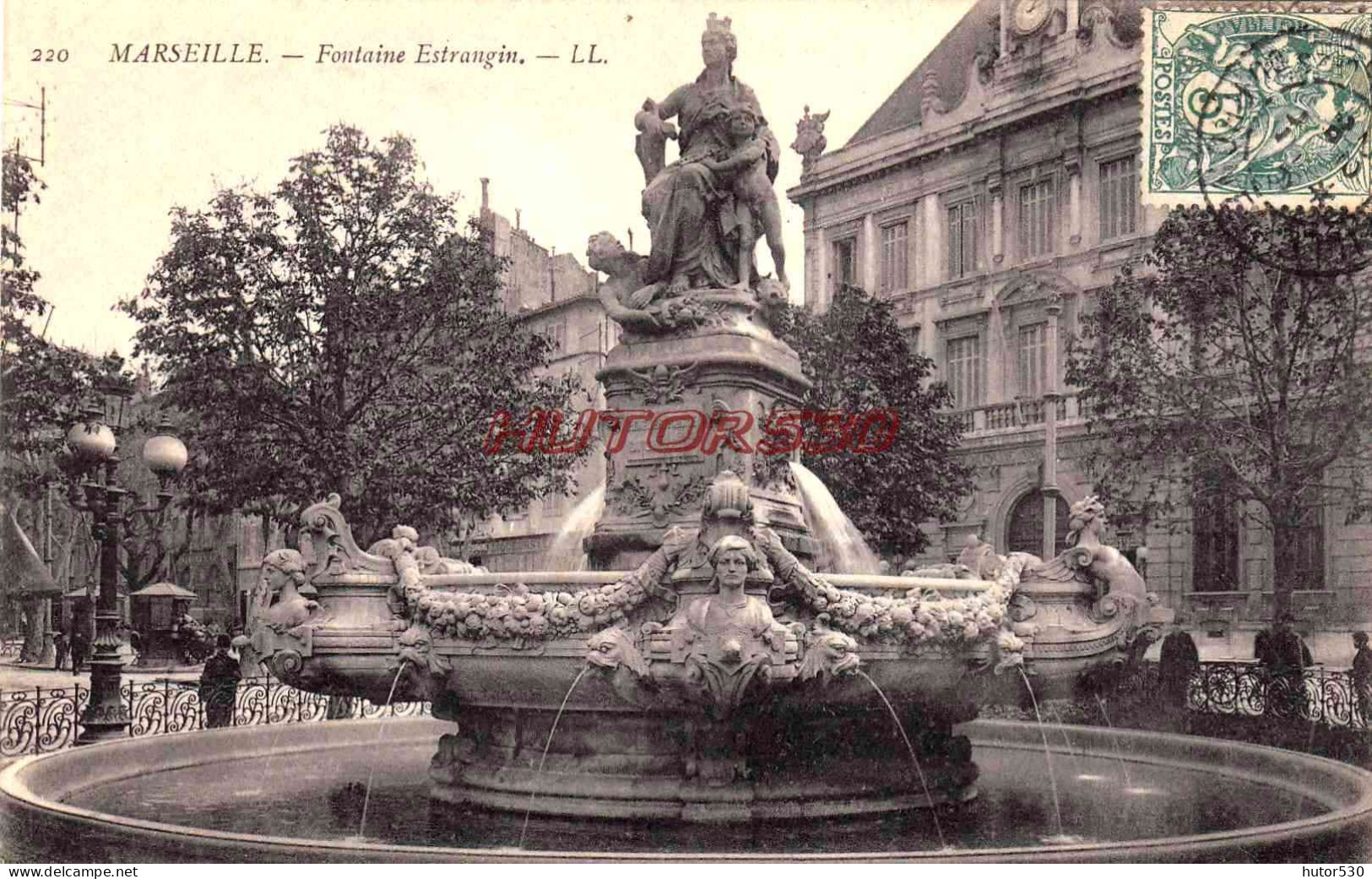 CPA MARSEILLE - FONTAINE ESTRANGIN - Monuments