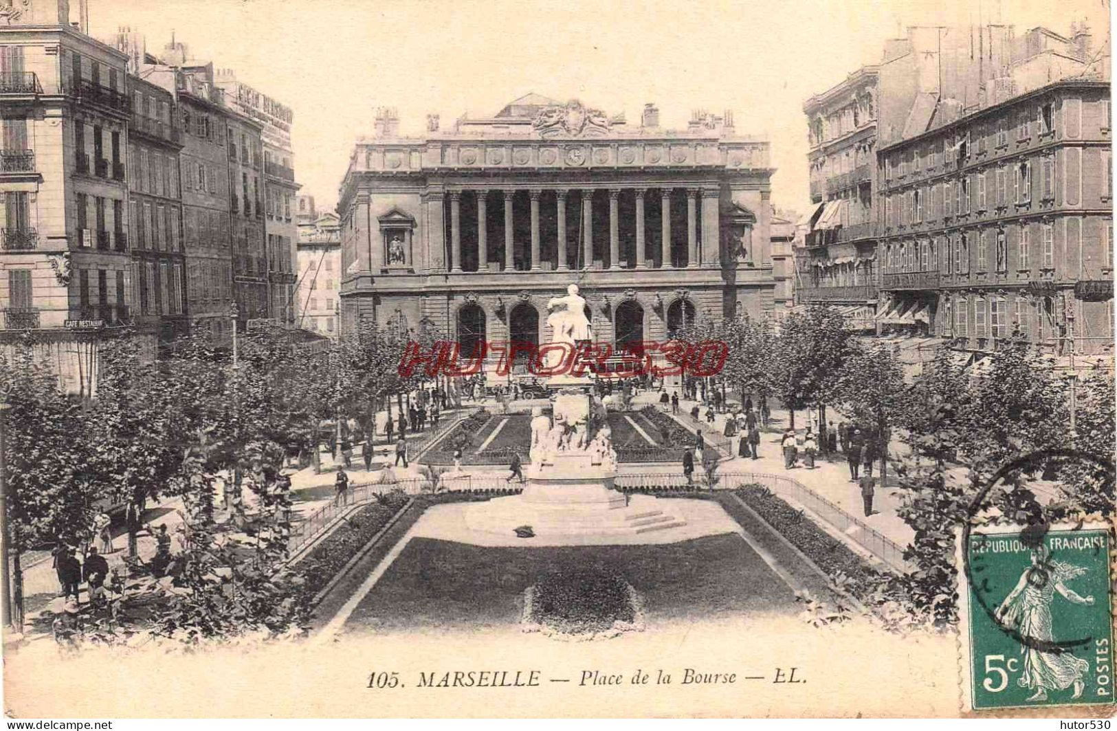 CPA MARSEILLE - PLACE DE LA BOURSE - Canebière, Centro Città