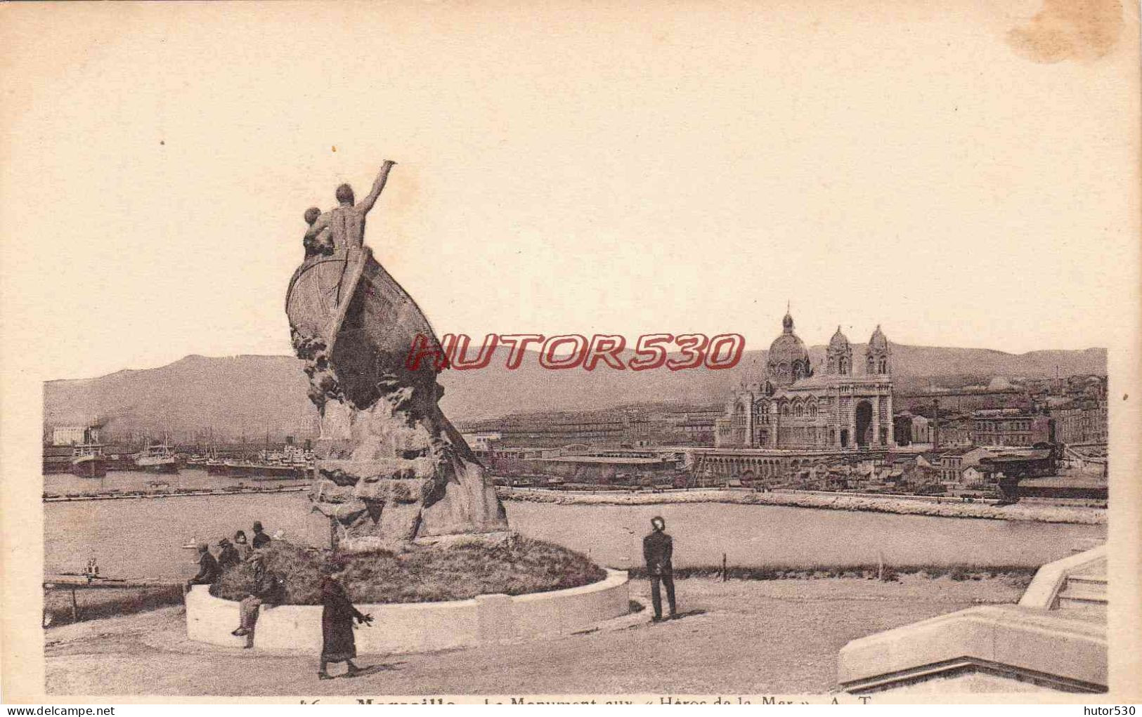 CPA MARSEILLE - MONUMENT DES HEROS DE LA MER - Monumenti