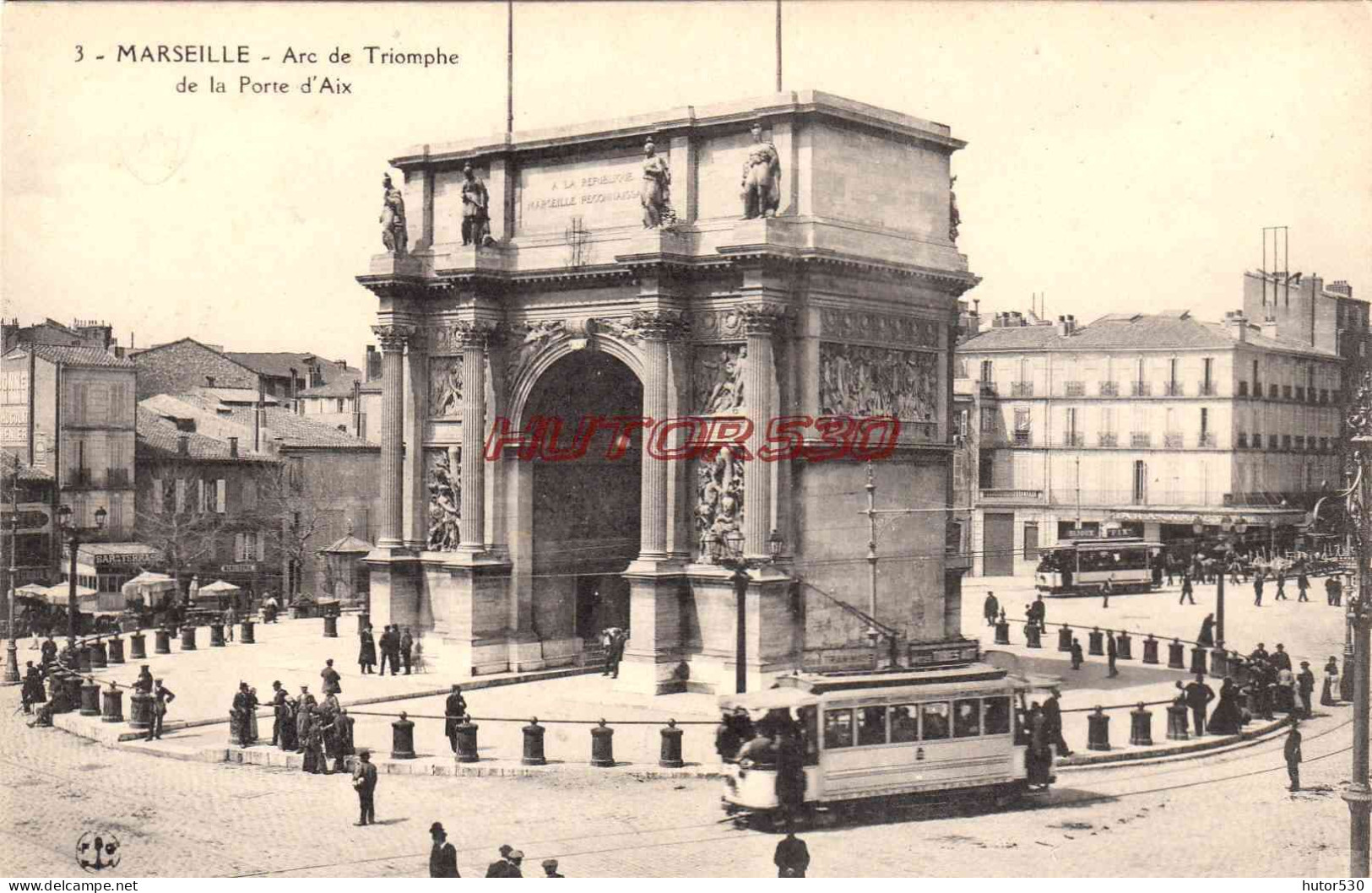 CPA MARSEILLE - ARC DE TRIOMPHE DE LA PORTE D'AIX - Monumenten