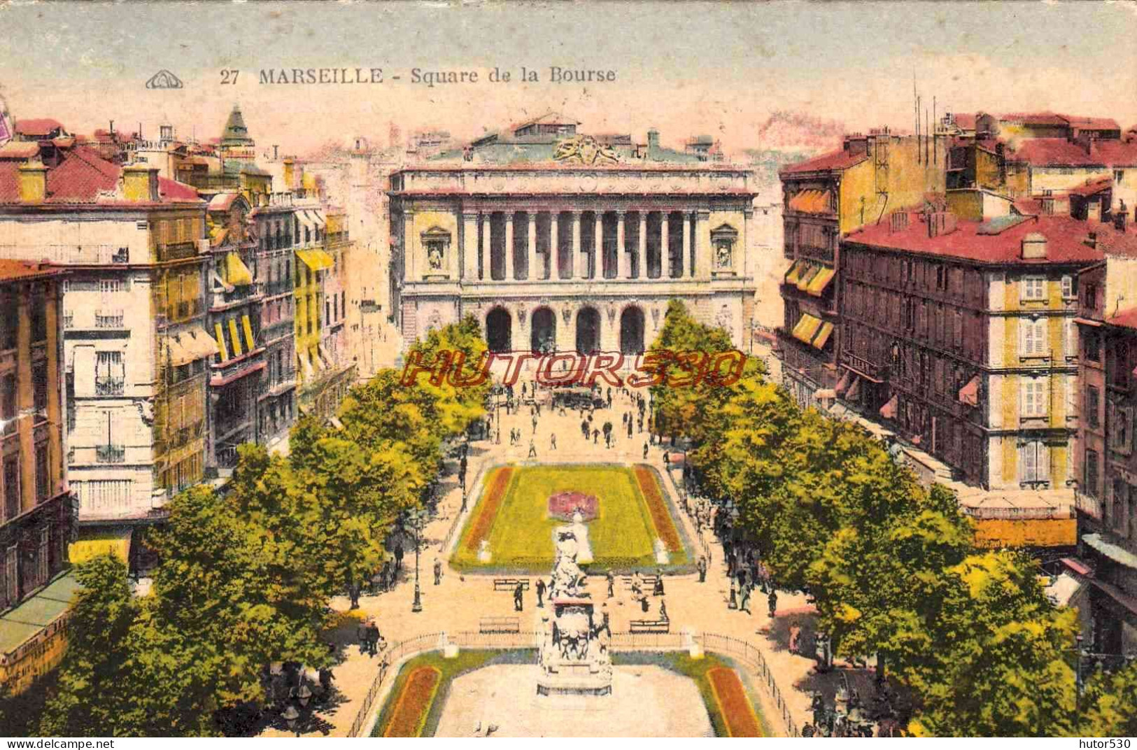 CPA MARSEILLE - SQUARE DE LA BOURSE - Canebière, Centro Città