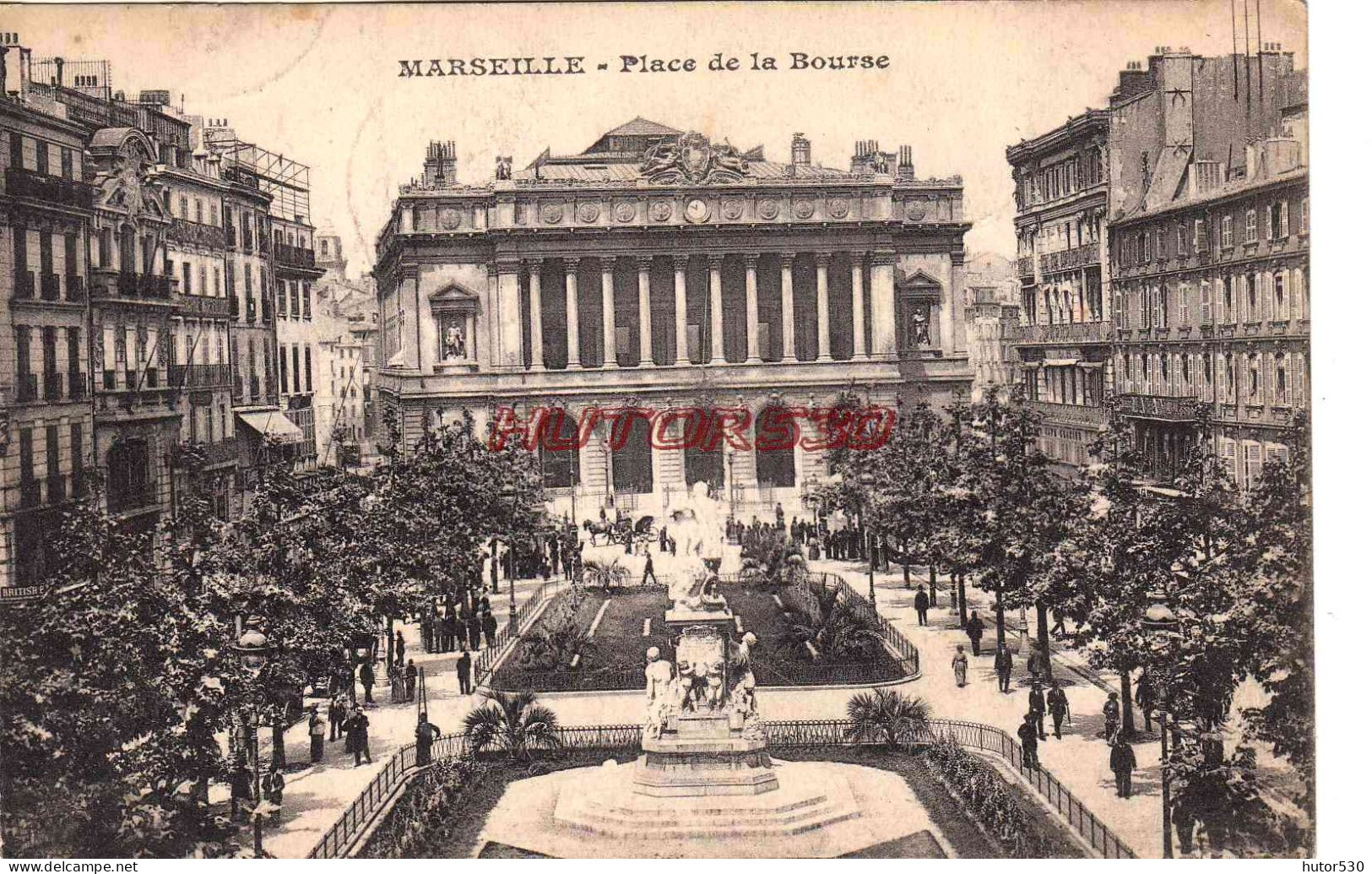 CPA MARSEILLE - PLACE DE LA BOURSE - Canebière, Stadscentrum