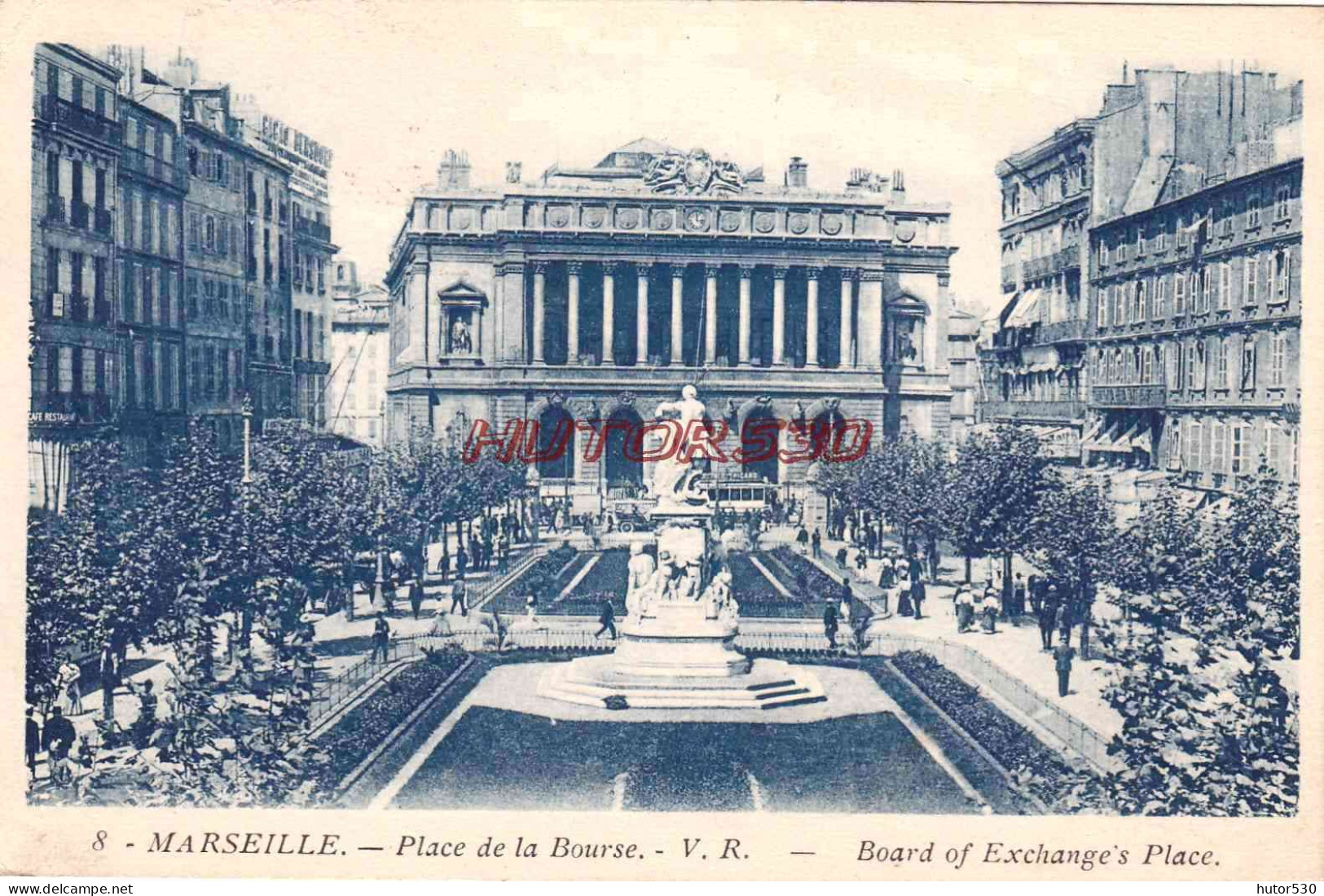 CPA MARSEILLE - PLACE DE LA BOURSE - Canebière, Stadscentrum