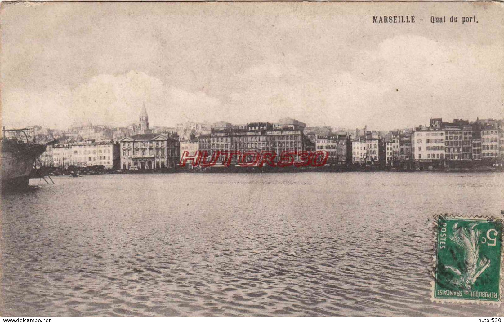 CPA MARSEILLE - QUAI DU PORT VU DU TRANSBORDEUR - Oude Haven (Vieux Port), Saint Victor, De Panier