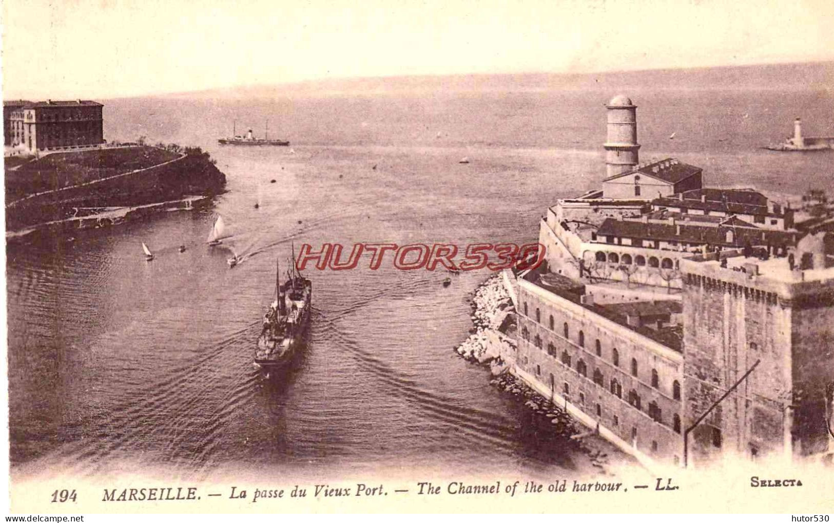 CPA MARSEILLE - LA PASSE DU VIEUX PORT - Alter Hafen (Vieux Port), Saint-Victor, Le Panier