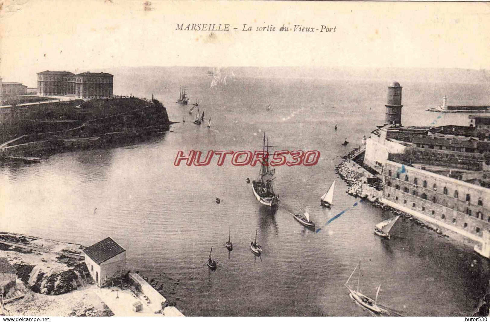CPA MARSEILLE - LA SORTIE DU VIEUX PORT - Oude Haven (Vieux Port), Saint Victor, De Panier