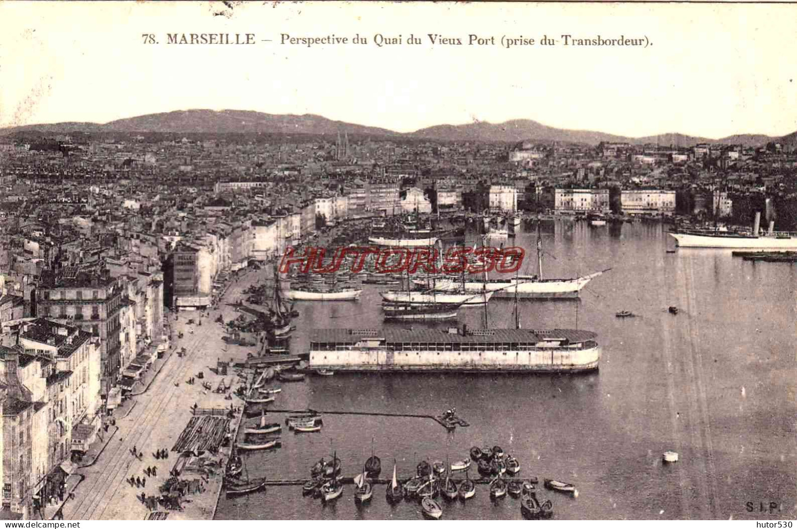 CPA MARSEILLE - QUAI DU PORT VU DU TRANSBORDEUR - Alter Hafen (Vieux Port), Saint-Victor, Le Panier