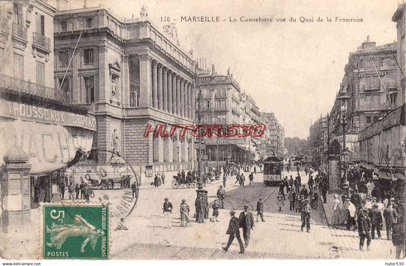 CPA MARSEILLE - LA CANNEBIERE - The Canebière, City Centre