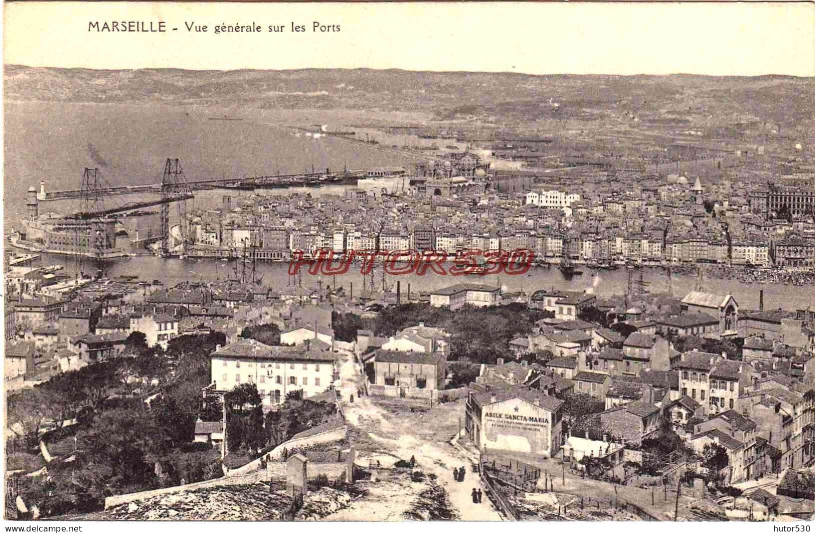 CPA MARSEILLE - VUE GENERALE SUE LES PORTS - Old Port, Saint Victor, Le Panier