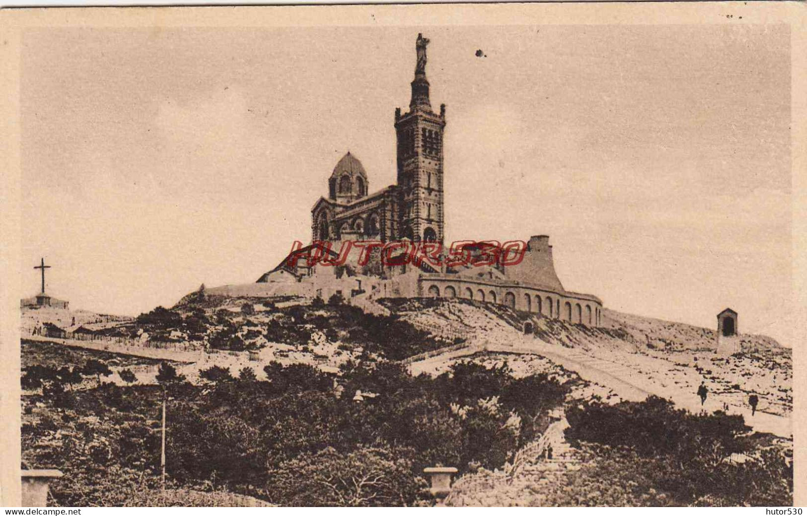 CPA MARSEILLE - BASILIQUE DE ND DE LA GARDE - Notre-Dame De La Garde, Funicular Y Virgen