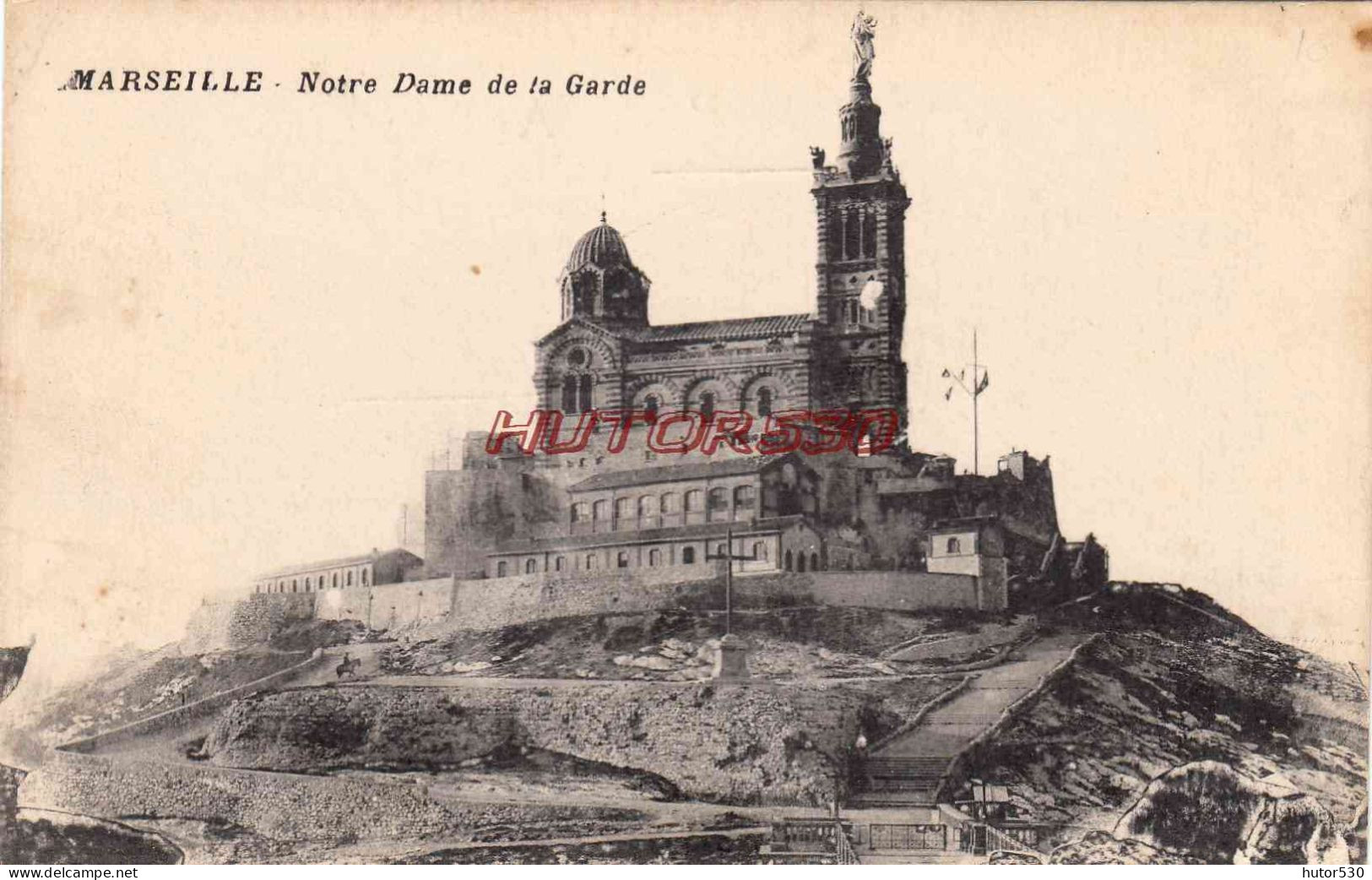 CPA MARSEILLE - NOTRE DAME DE LA GARDE - Notre-Dame De La Garde, Funicular Y Virgen