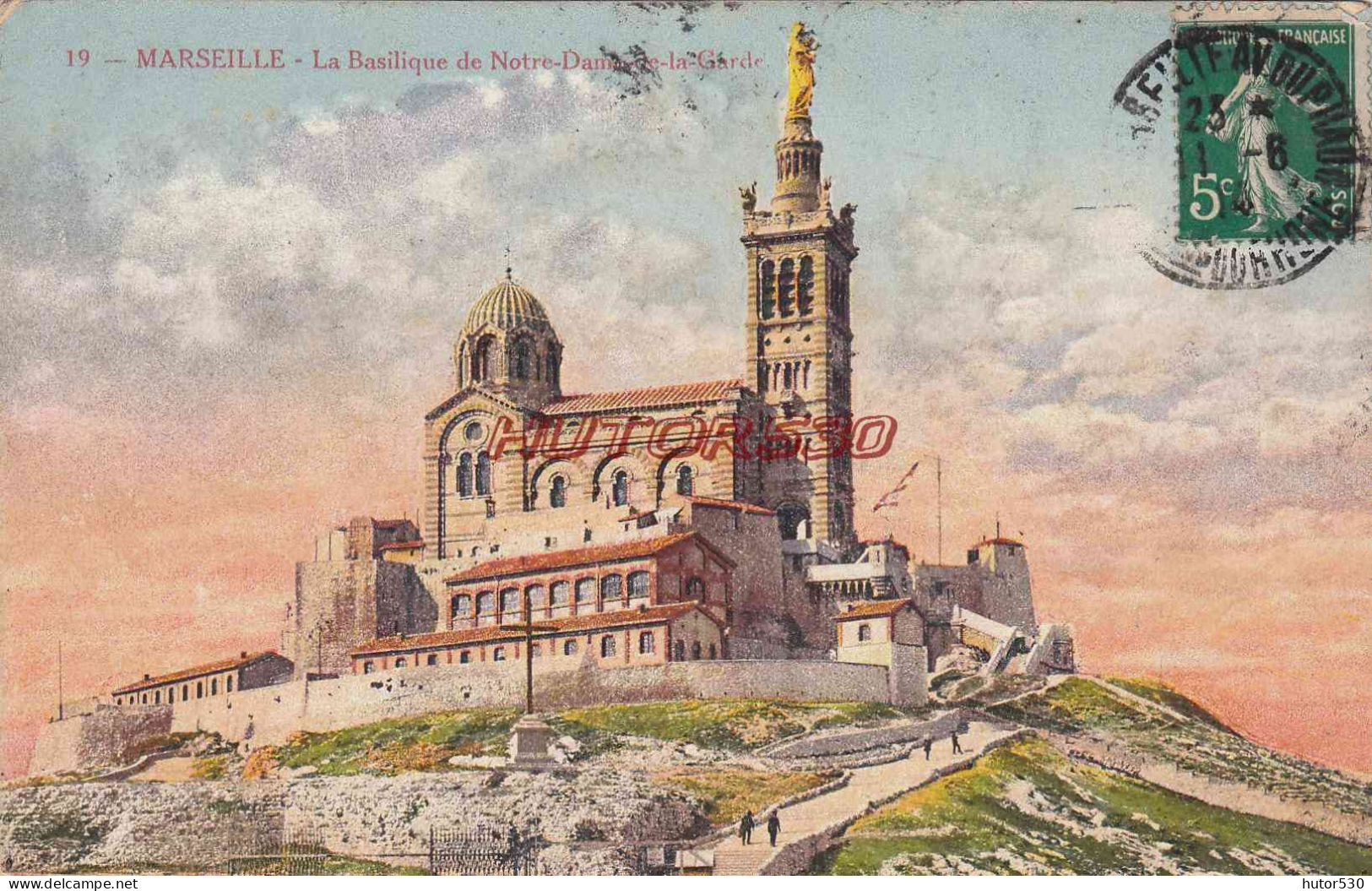 CPA MARSEILLE - BASILIQUE DE ND DE LA GARDE - Notre-Dame De La Garde, Lift