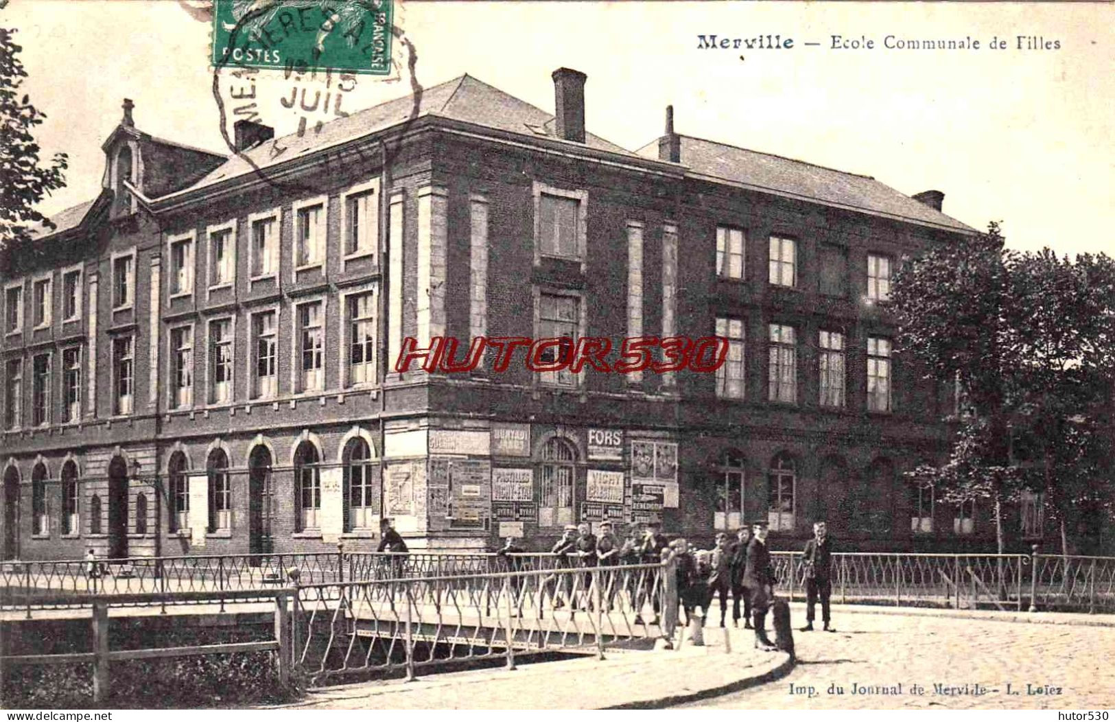 CPA MERVILLE - ECOLE COMMUNALE DE FILLES - Merville