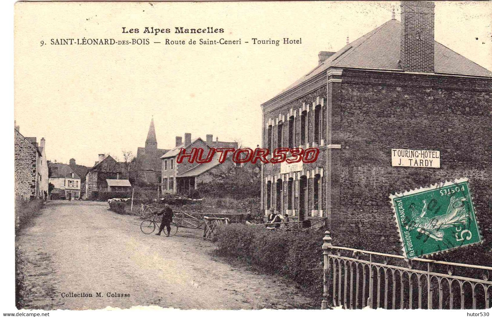 CPA SAINT LEONARD DES BOIS - ROUTE DE SAINT CENERI - TOURING HOTEL - Saint Leonard Des Bois