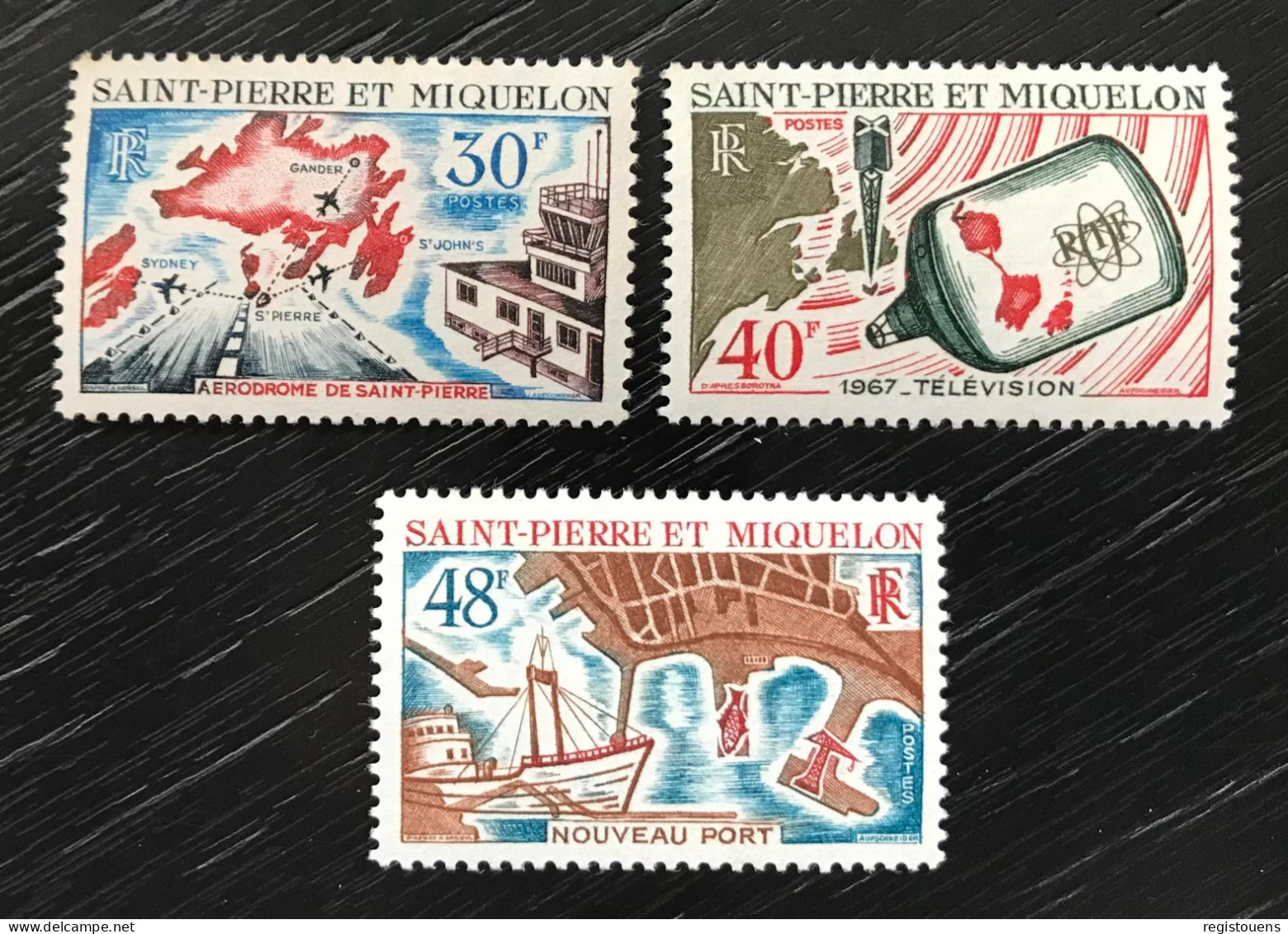 Lot De 3 Timbres Neufs** Saint Pierre Et Miquelon 1967 Yt N° 376 À 378 - Ungebraucht