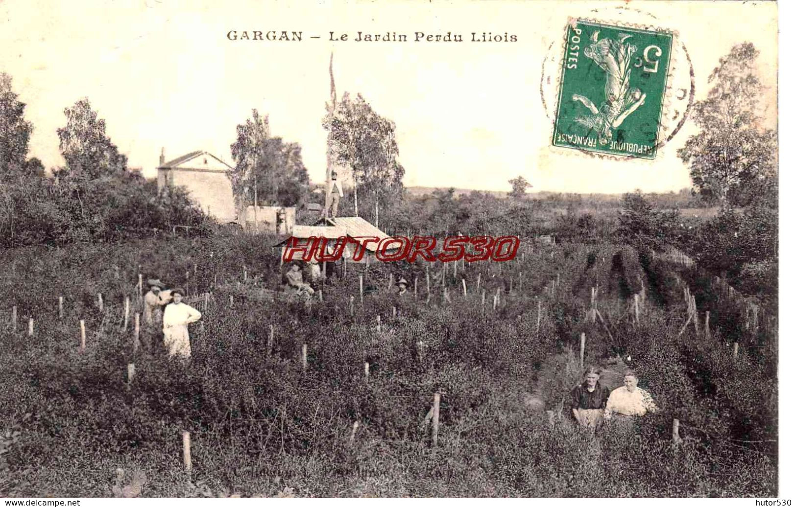 CPA GARGAN - LE JARDIN PERDU LILOIS - Livry Gargan