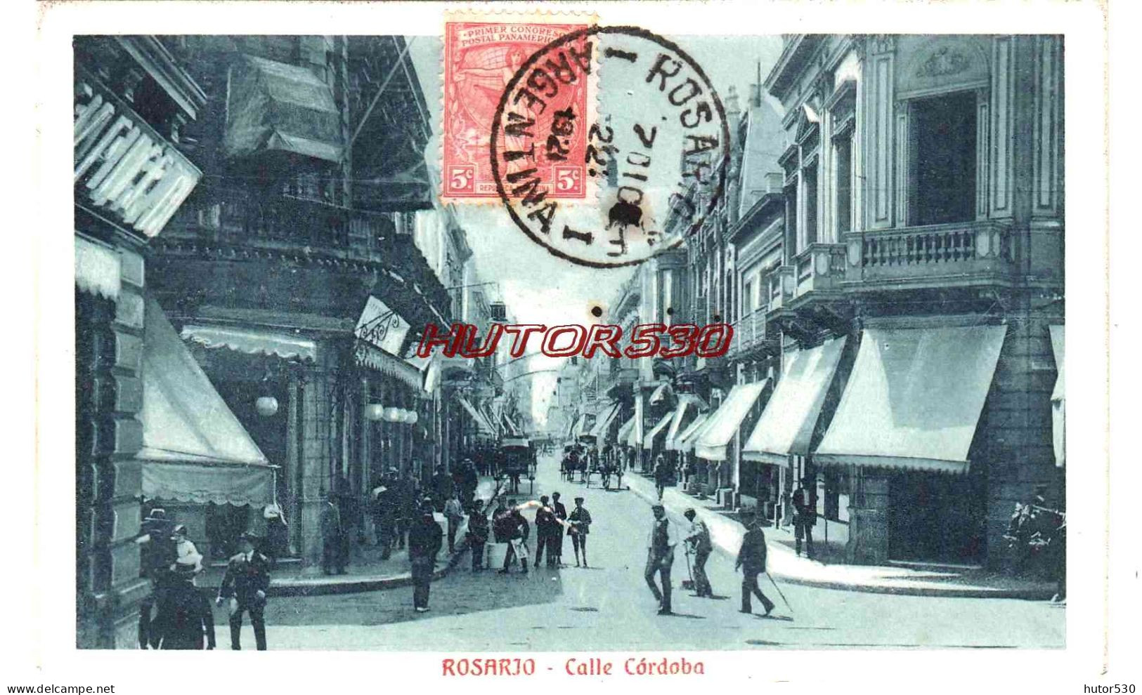 CPA ARGENTINE - ROSARJO - CALLE CORDOBA - Argentine