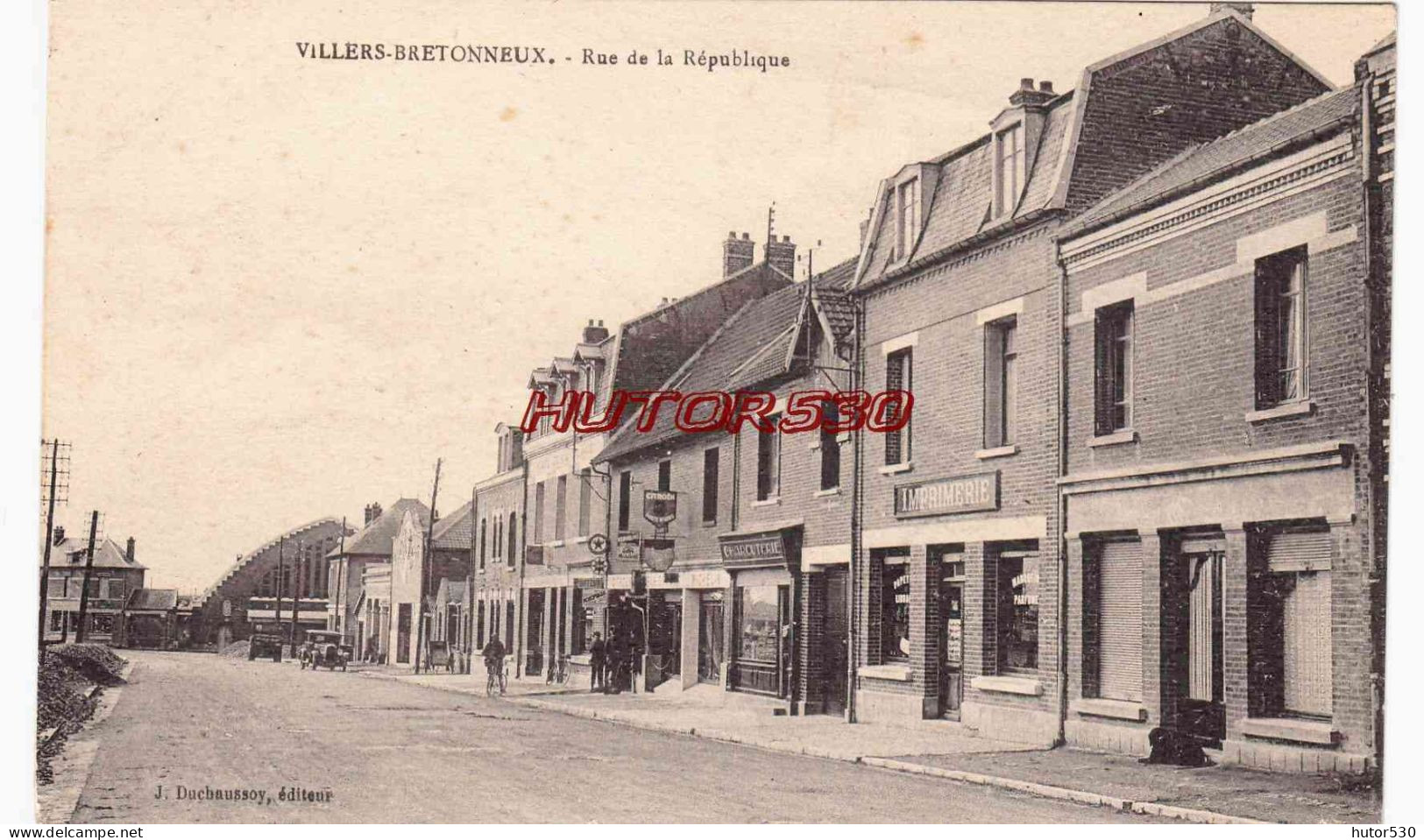 CPA VILLERS BRETONNEUX - RUE DE LA REPUBLIQUE - Villers Bretonneux