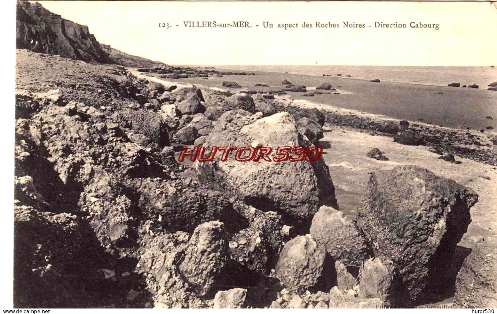 CPA VILLERS SUR MER - LES ROCHES NOIRES - Villers Sur Mer